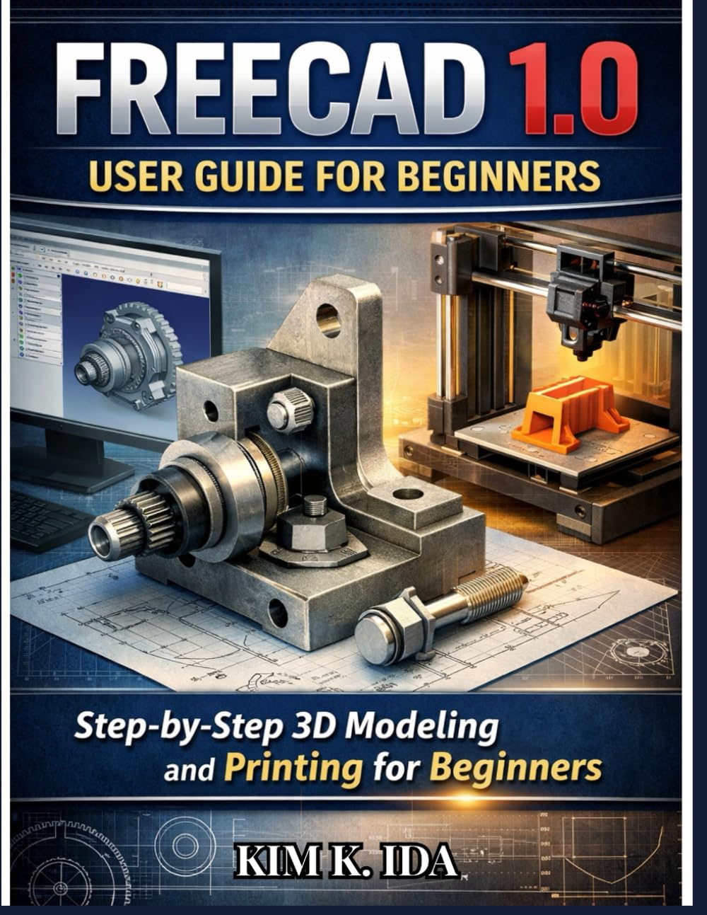 FREECAD 1.0 USER GUIDE FOR BEGINNERS: Step-by-Step 3D Modeling and Printing for Beginners