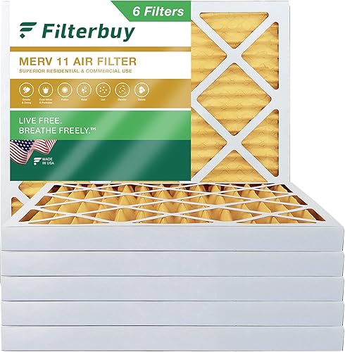 Filtros de calentador  Filtros de aire AFB MERV 11(paquete de 6), AFB20x20x2M11pk6