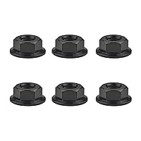 Vista 12 de Titanium DIN6923 M5 M6 M8 M10 M12 M14 M16 - Juego de 6 tuercas hexagonales (paso M8, 0.069 pulgadas, dorado)