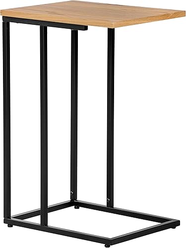 Miniatura 20 de Serta Harton - Mesa C plegable, bandeja expandible para TV, soporte para laptop, moderna de mediados de siglo, mesa auxiliar lateral para sala de