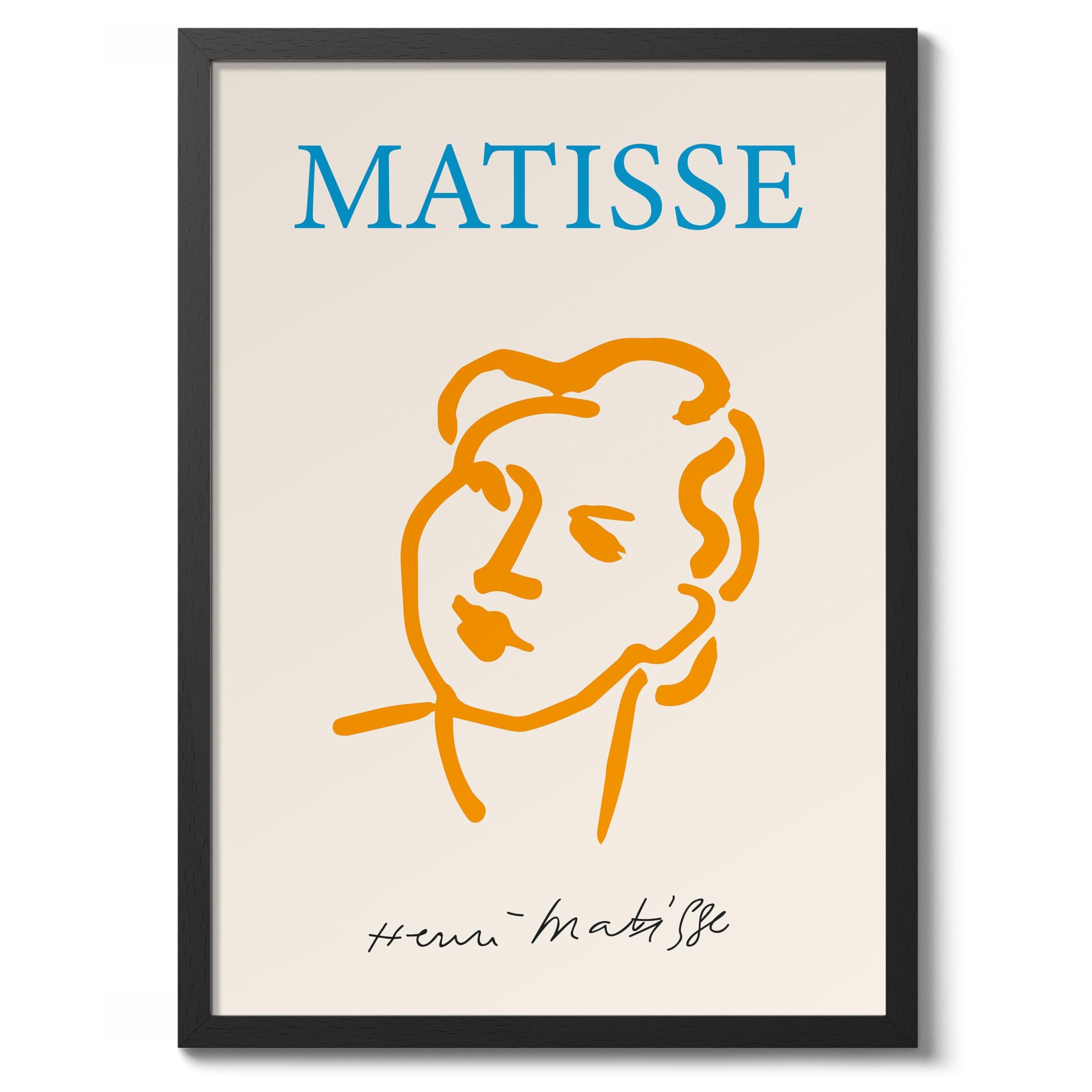 Nadia With Round Face Henri Matisse Poster, Modern Art Exhibition Print, Abstract Boho Wall Art, Home Decor Design And Decoration, A2 (Print Only) - 59.4x42cm