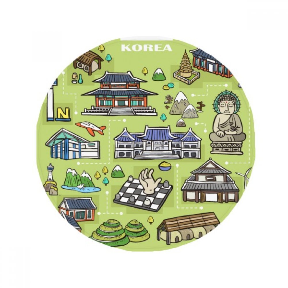 Tapis de sol Corée du Sud rond 80cm : idée cadeau déco originale
