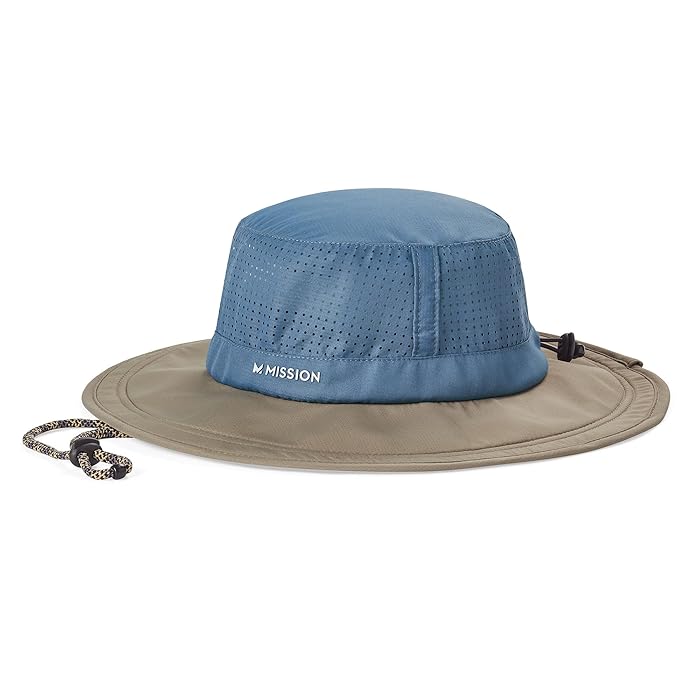 Buy MISSION Cooling Booney Hat UPF 50, 3” Wide Brim, Adjustable Fit