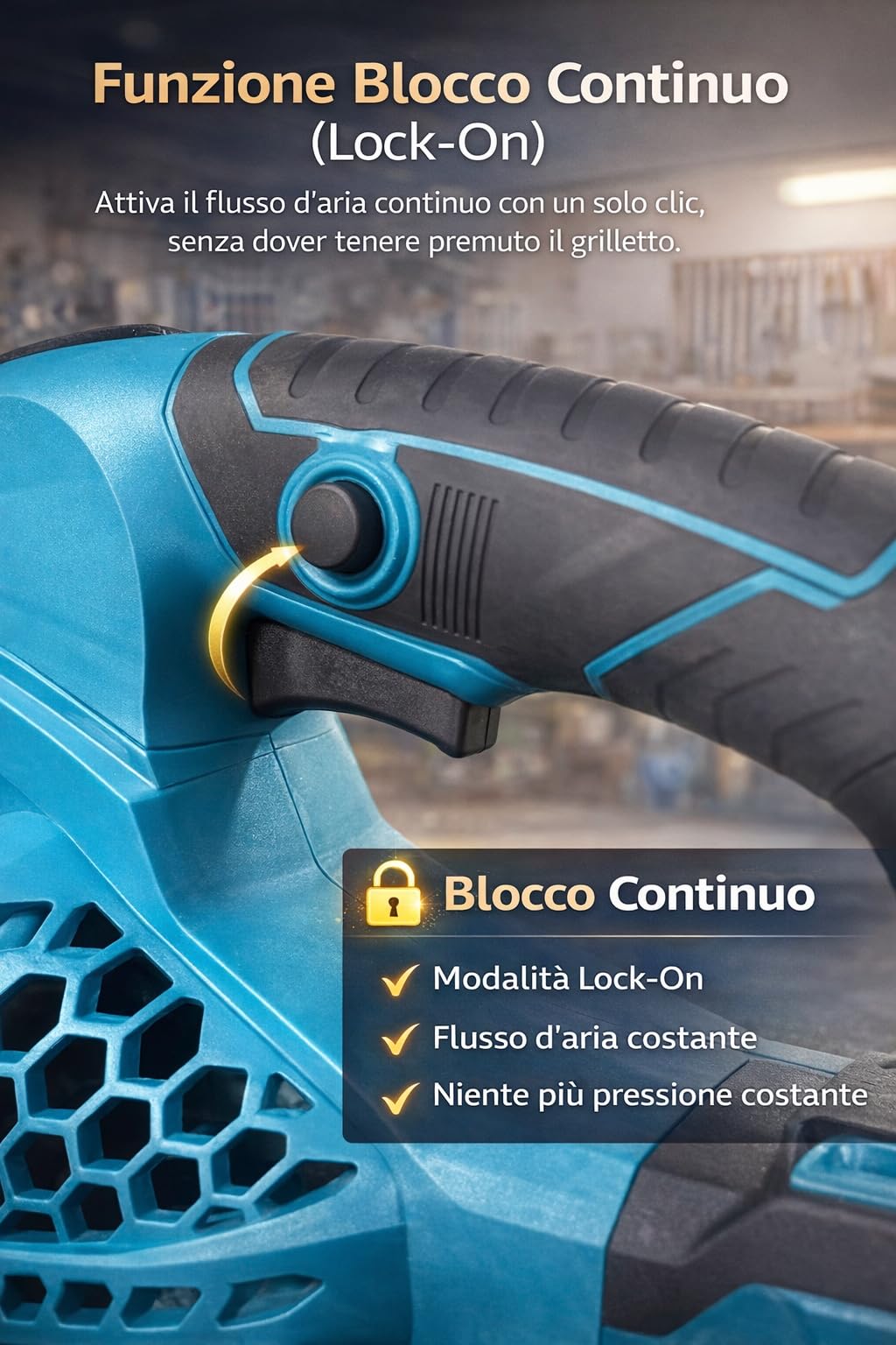 Soffiatore a Batteria 88V con 2 Batterie 4.0Ah, 2 Anni di Garanzia, 240 km/h, 20000 RPM, 6 Velocità Regolabili, Soffiatore Foglie Elettrico con Caricabatteria e Ugelli Inclusi