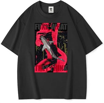 LIANA Red Gold Fish Graphic T-Shirt, Gray, Oversized Streetwear Style, Unisex Cotton Tee, Designer Print 2510167