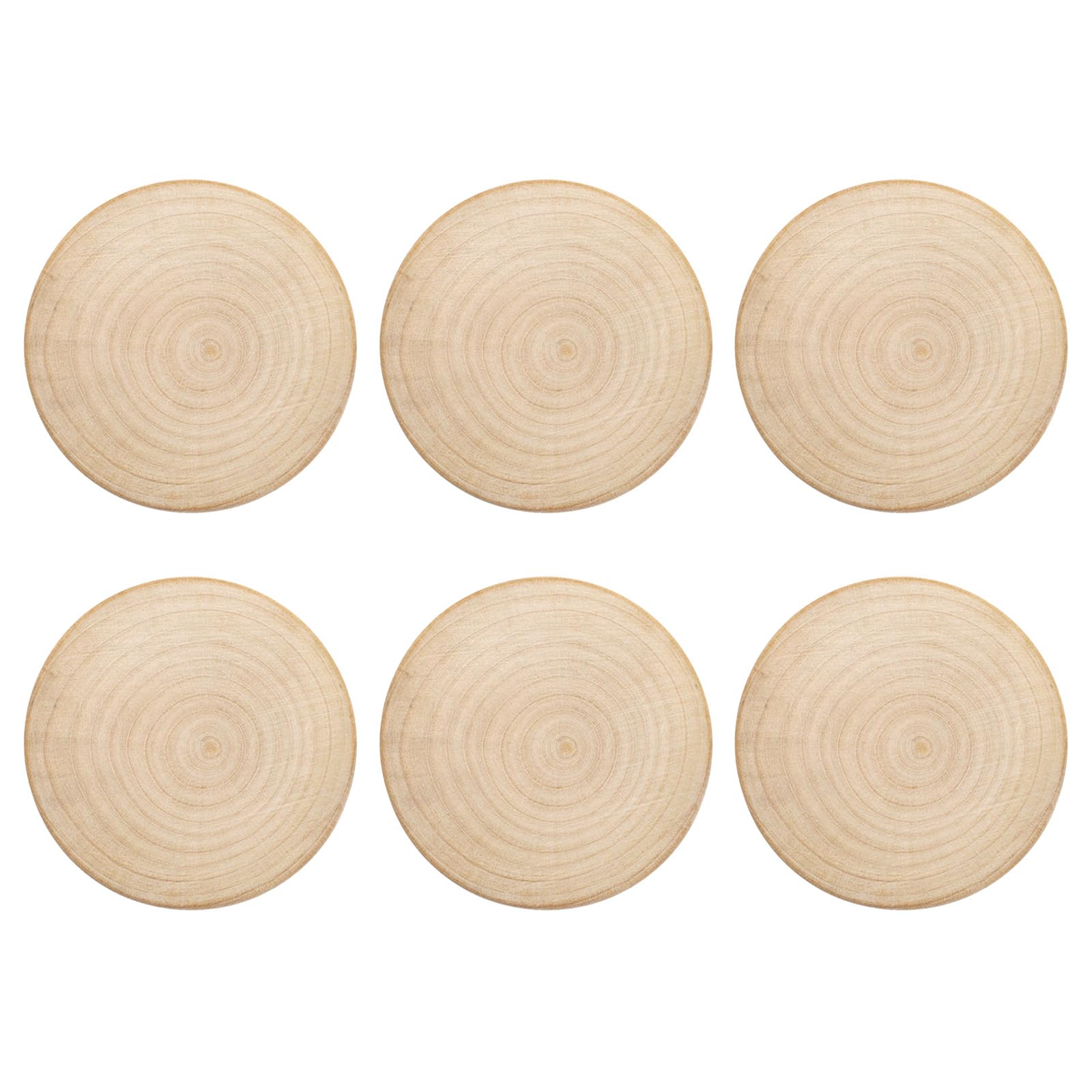 Buxuaaaa 6pcs Simple Round Wood Refrigerator Magnet Bottles Opener Fridges Magnet Can Opener Wedding Favor Gift Small Round Can