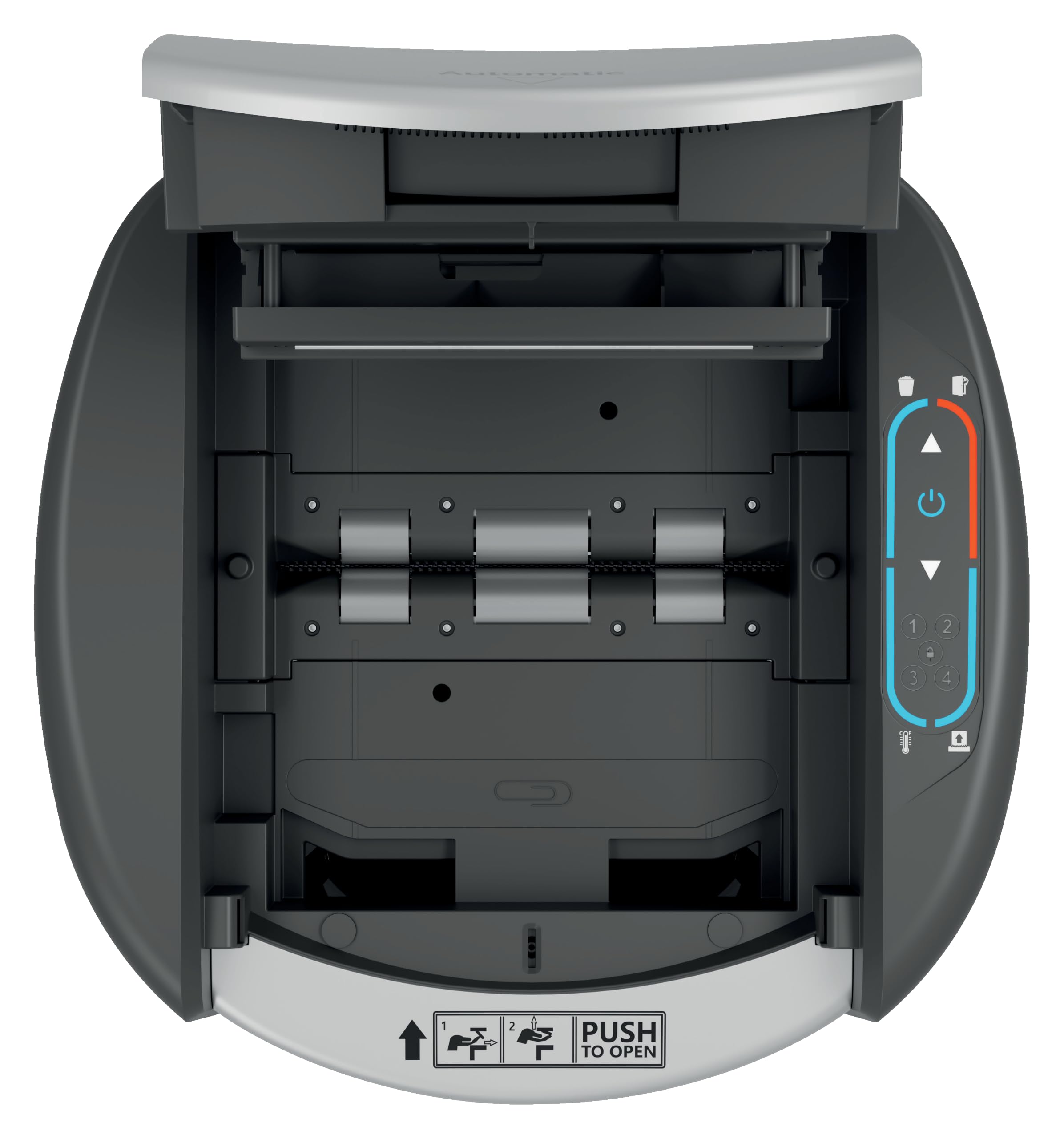 Rexel ShredMax AutoFeed+ 300M niszczarka mikrościnek P5, 300 kartek | Biuro i praca w domu, ochrona RODO, Bin Rotation, <55 dBA, 60 min pracy ciągłej, pojemnik 25 l, kółka, A4