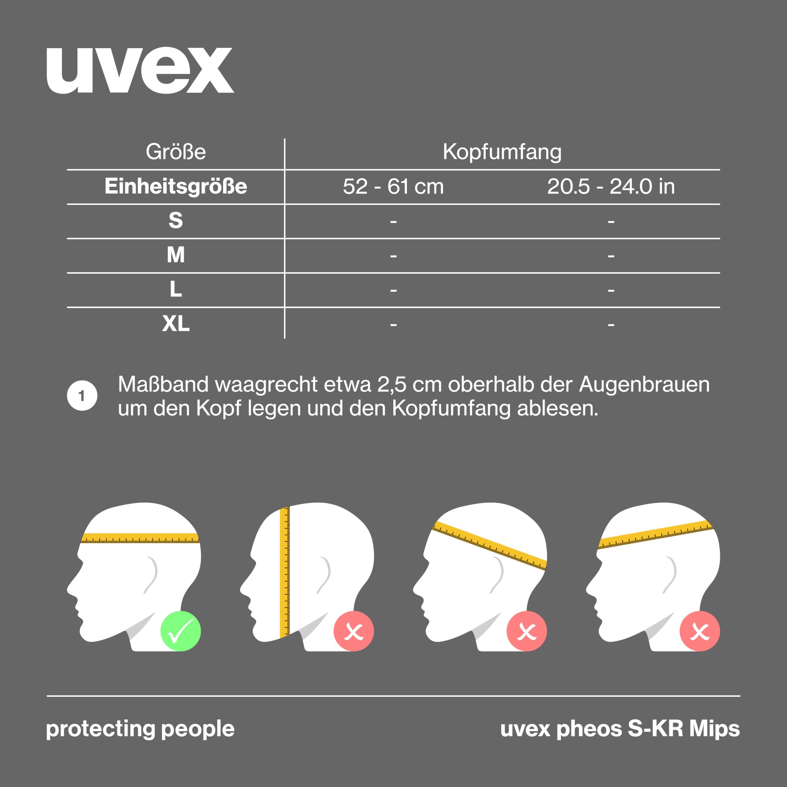 uvex Pheos S-KR MIPS - Casco di protezione industriale, tecnologia MIPS, regolazione continua della larghezza e ventilazione, taglia unica, 52-61 cm
