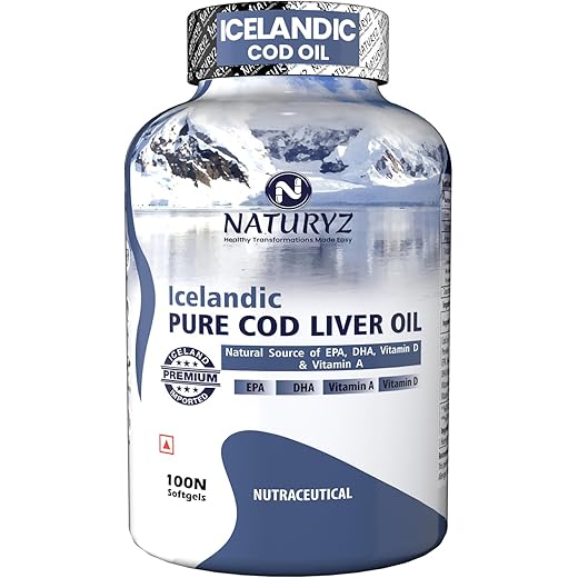 Icelandic COD Liver Oil Capsules 100 Count