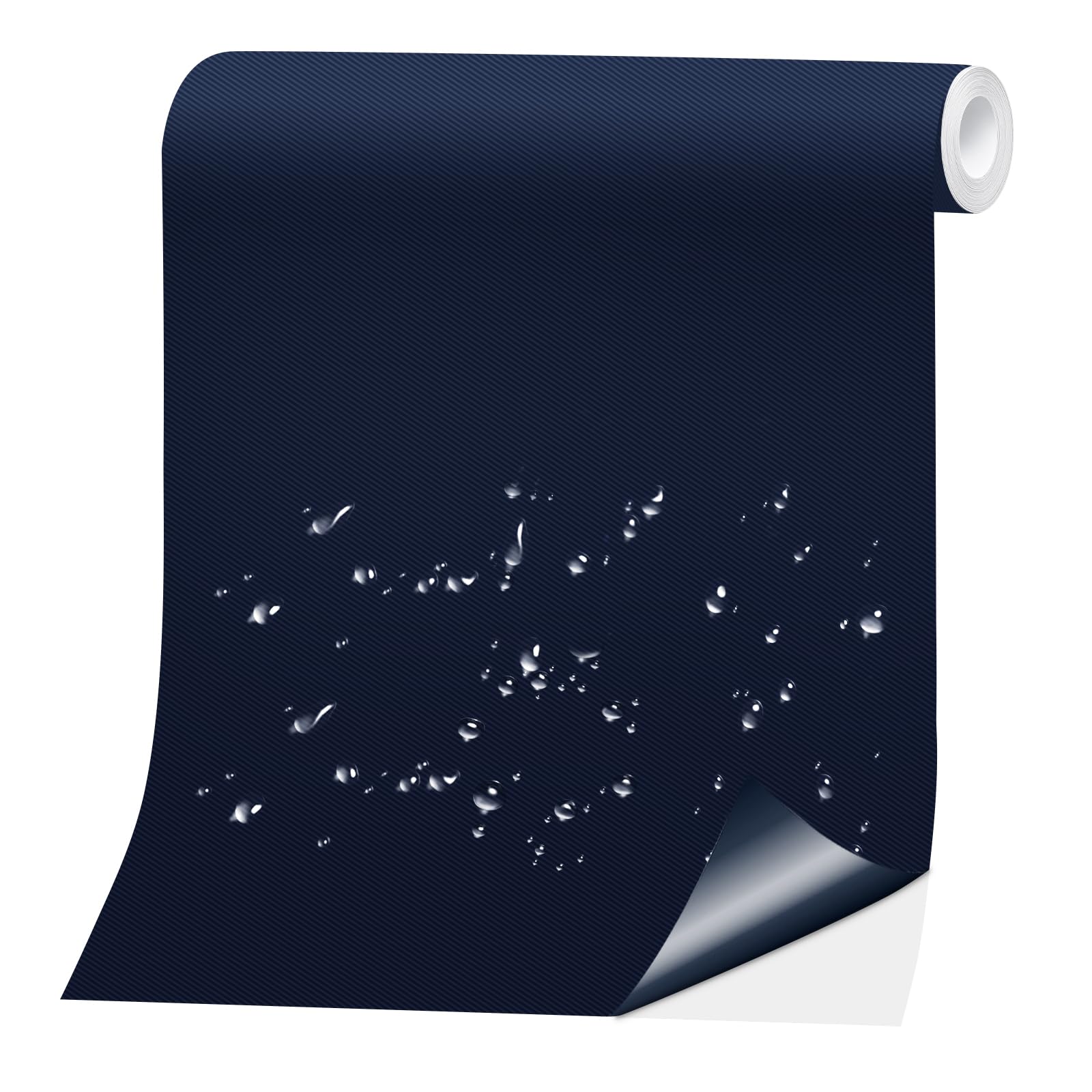 Skystuff Self-Adhesive Fabric Tent Repair Tape, Heavy Duty Waterproof Nylon Repair Patches for Tent, Clothes, Down Jacket, Sleeping Bag, Camping Outdoor Gear, Instant Strong Fix, 30x150cm, Navy