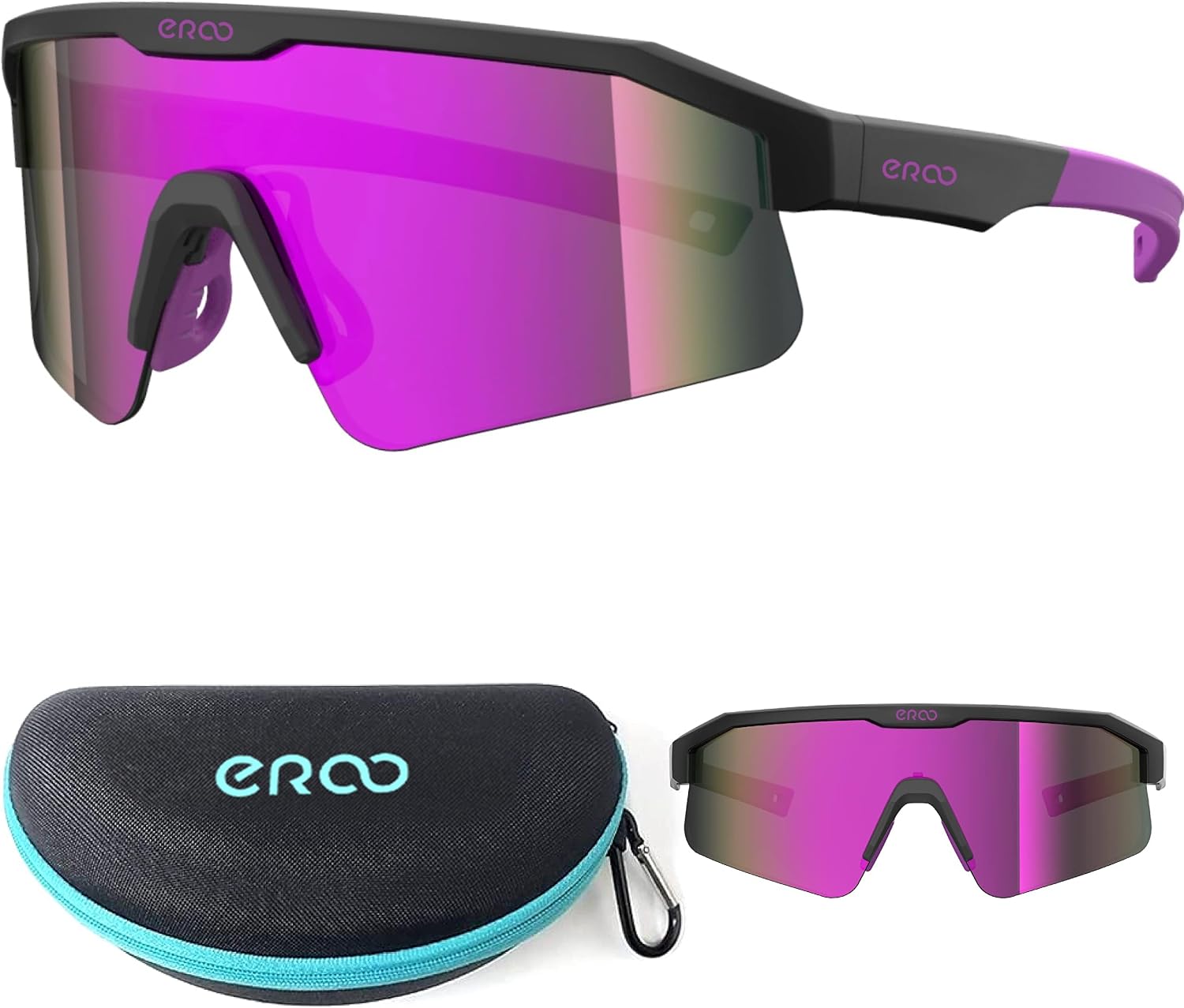 Eazyrun Kids Polarized Sports Sunglasses for Age 8-12 Youth Baseball Softball Cycling Glasses UV Protection for Boy Girl