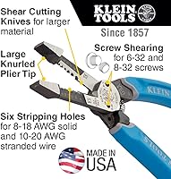 Vista 3 de Klein Tools K12035 Klein-Kurve - Cortadores de alambre, herramienta de pelado de cables resistente y destornillador ajustable 14 en 1 con enchufe