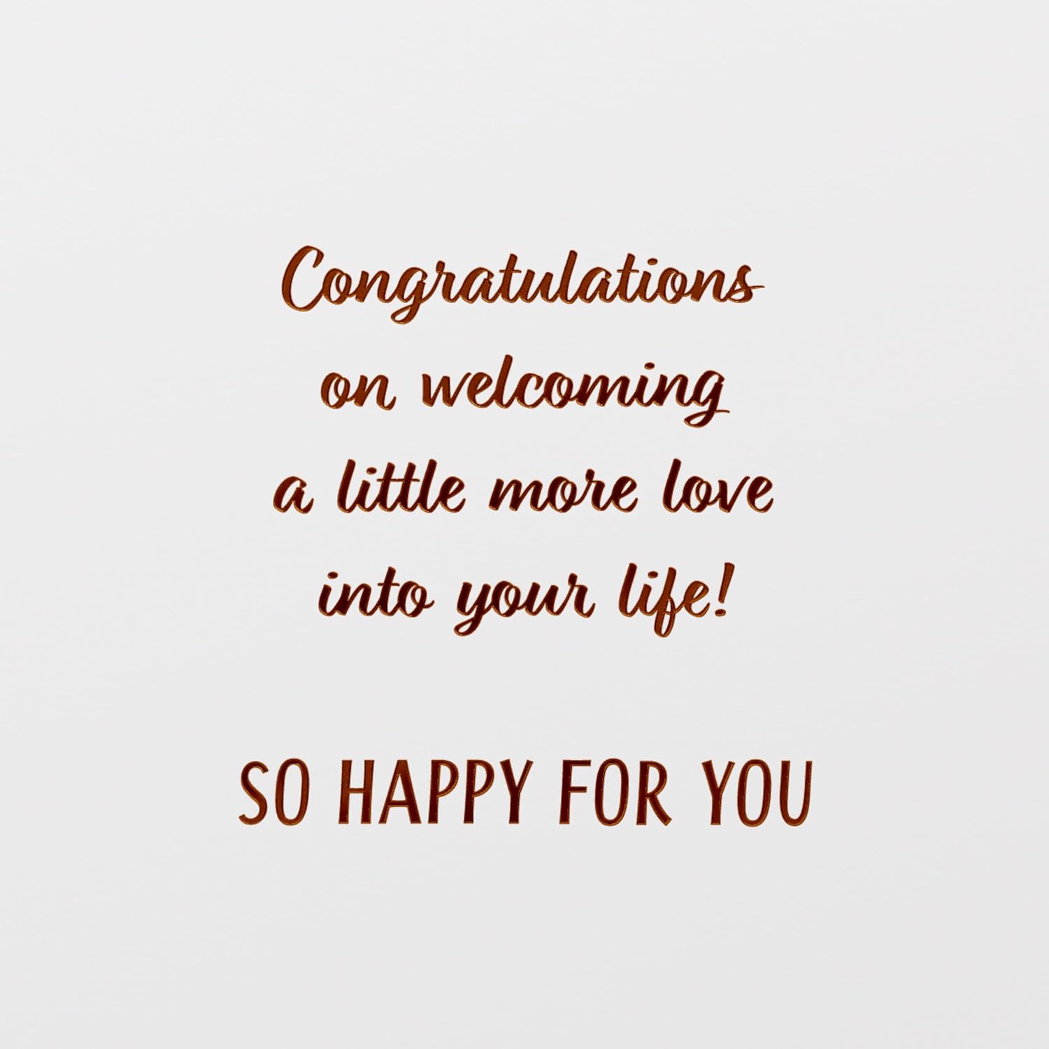 American Greetings Baby Adoption Card (Little More Love)