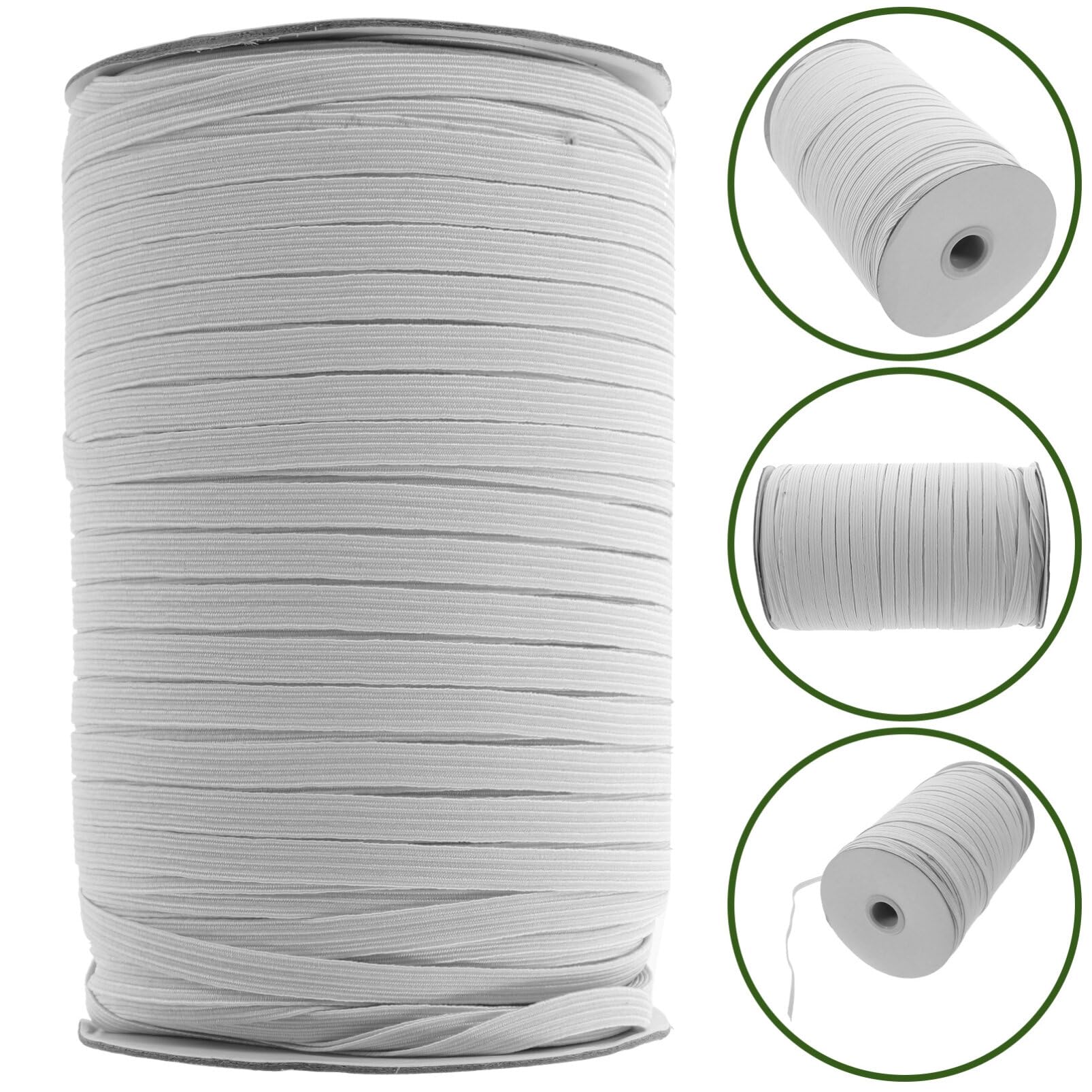 EXCEART Nastro Elastico per Cucire Corda Elastica Larga Fascia Elastica Resiliente per Progetti di Cucito e Artigianato