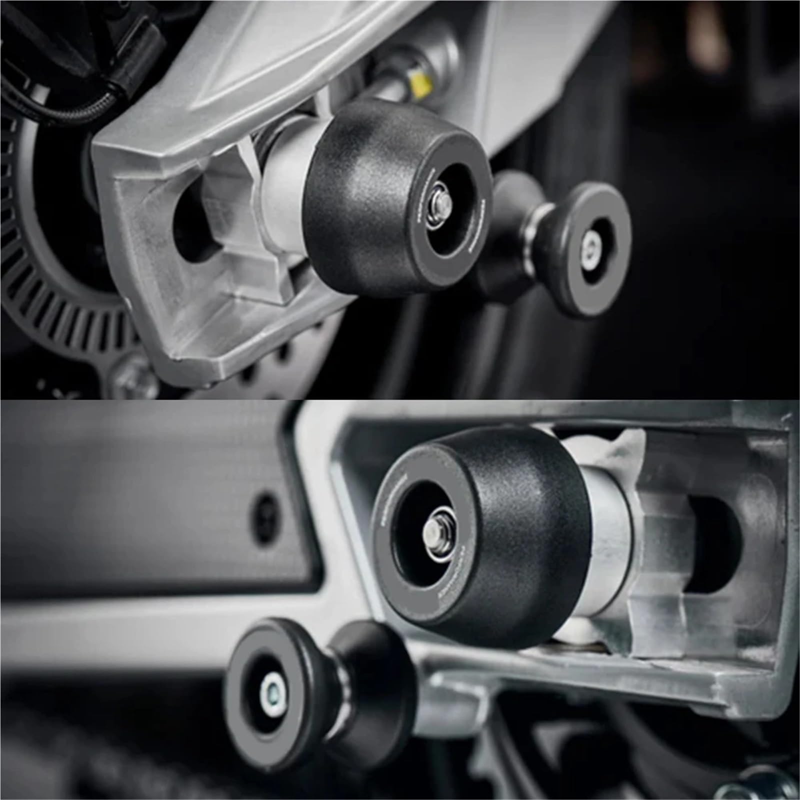 Osłona Wahacza Motocykl Przedni Tylny Widelec Osi Crash Slider Pasuje Do SUZUKI SV 650 SV650X 2016-2025 Akcesoria Antykolizyjnego Slidera Tylna Osłona Wahacza Protector(Frame Slider)