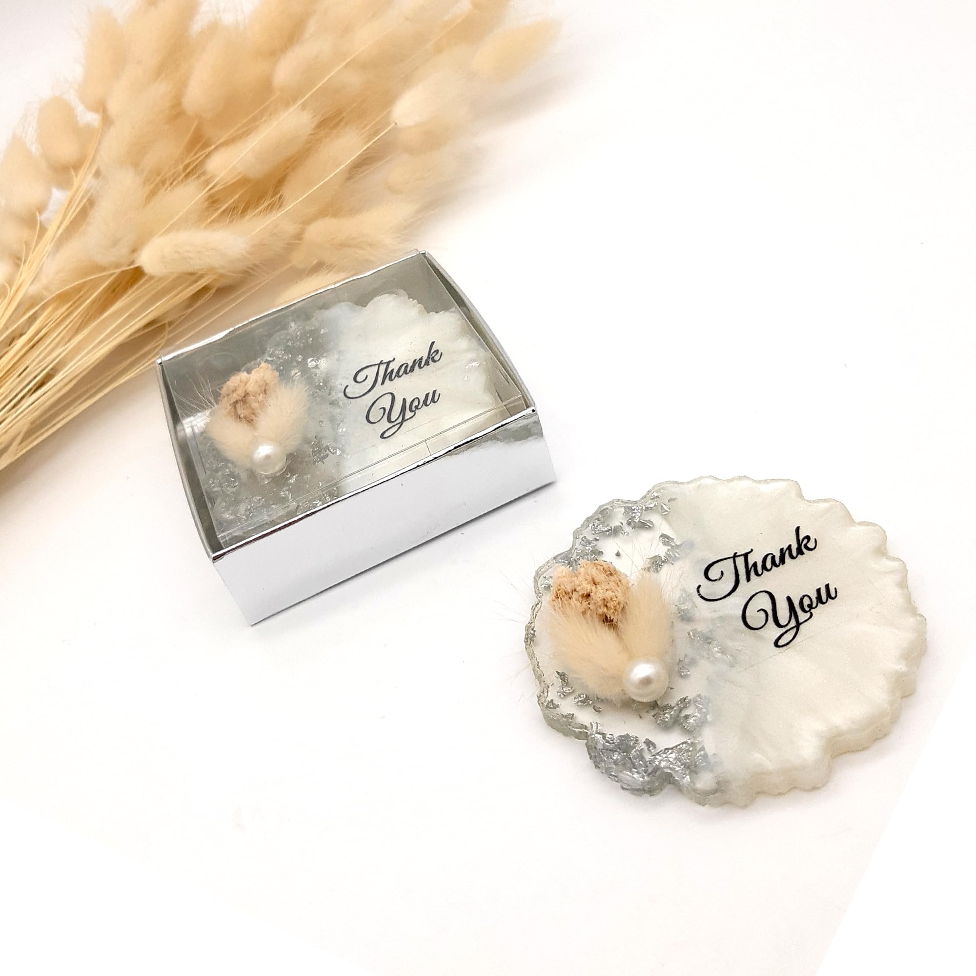 Regalo de fiesta de boda para invitados, imán de epoxi para regalos de despedida de soltera, imán de nevera para recuerdos de baby shower, elegante detalle de agradecimiento (juego de 50)