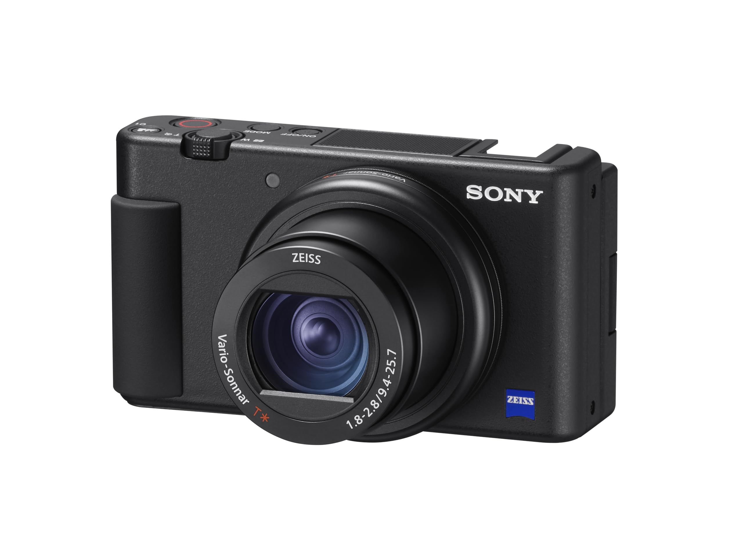 Sony ZV-1 – 24-70mm f/1.8-2.8 Zoom Grandangolare (Sensore da 1.0", Schermo LCD Direzionabile, Video 4K, E-Mount Non Applicabile, Ideale per Vlogging, Compatibile con Accessori Sony ZV)