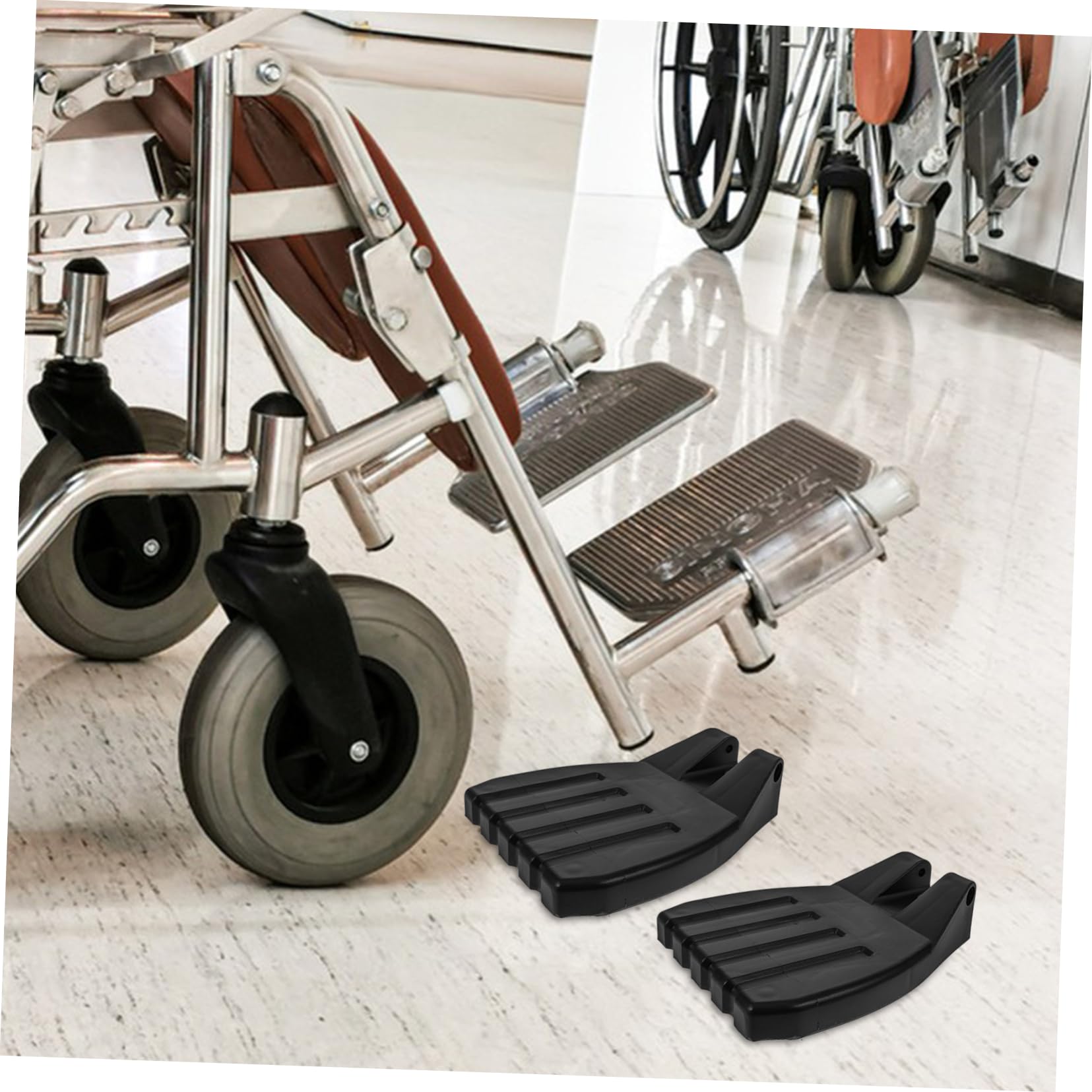 FRCOLOR 8 Piezas De Repuesto Para Reposapiés De Silla De Ruedas Reposapiés Para Silla De Ruedas Almohadillas Para Las Para a De as Pedal Elevador Para a