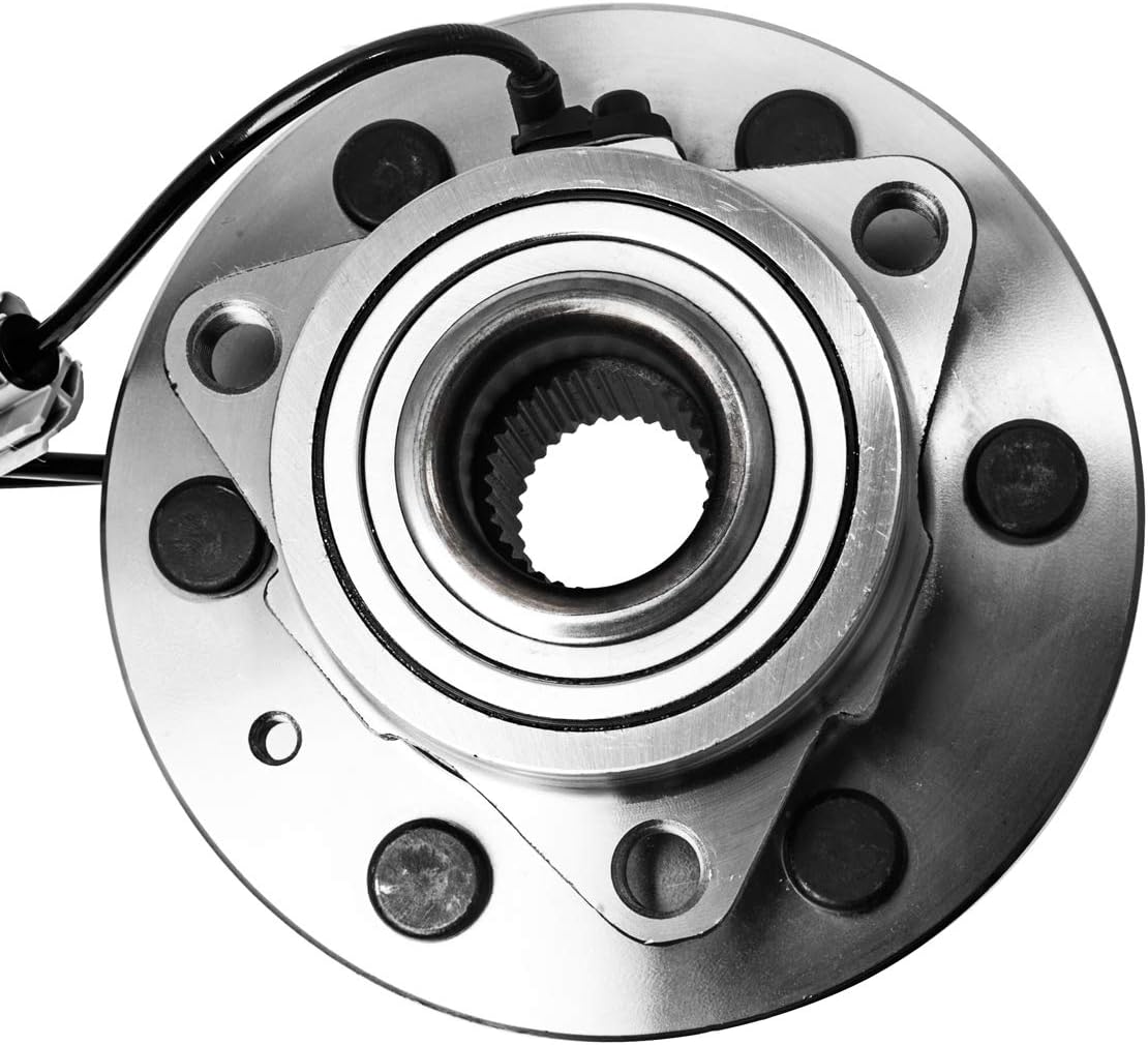 Front Wheel Hub and Bearing Assembly Left or Right Compatible Cadillac Escalade ESV EXT Chevrolet Avalanche Silverado Suburban Tahoe GMC Sierra Yukon Base XL 1500 AUQDD 515096 [ 6 Lug W/ABS AWD 4x4 ]
