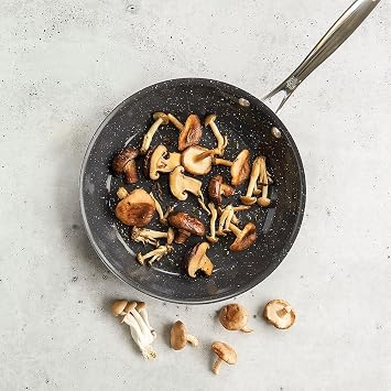 Nordic Ware Basalt Aluminum Saute Skillet, 10-Inch, Ceramic Coating