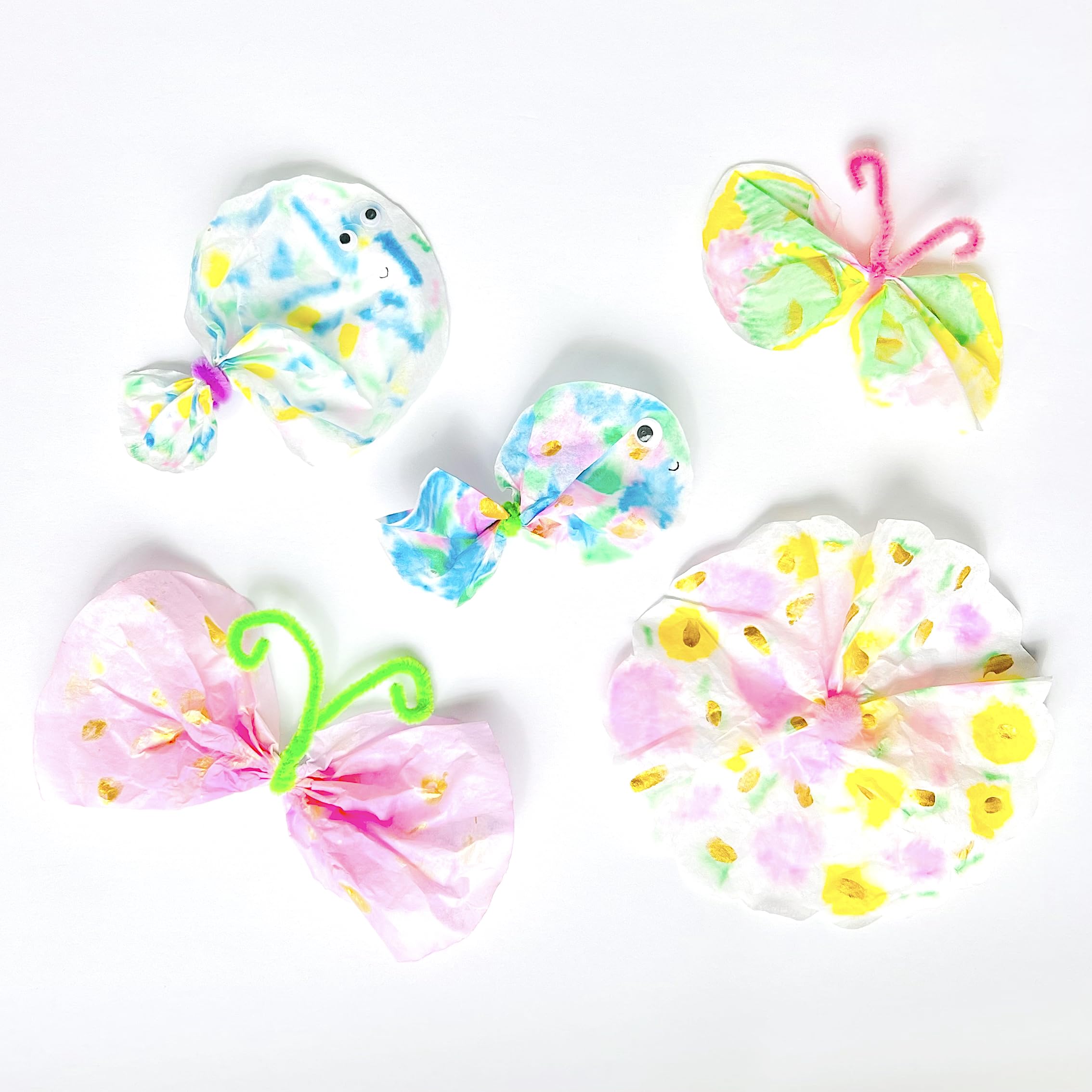 Galleri Girl Paper Craft Kit For Kids - Summer Art Activity For Ages 5-8+ With Flowers & Butterflies