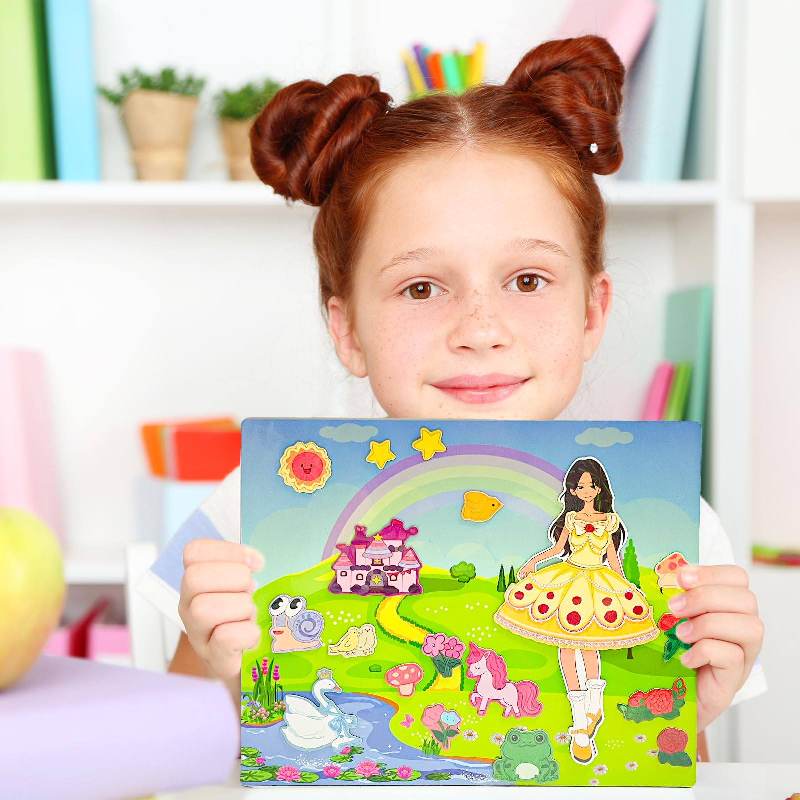 Muñecas magnéticas de vestir para niñas, kits de disfraces magnéticos de princesa, juguetes magnéticos de viaje, viaje por carretera, coche, actividades de juegos de avión para niños, regalos