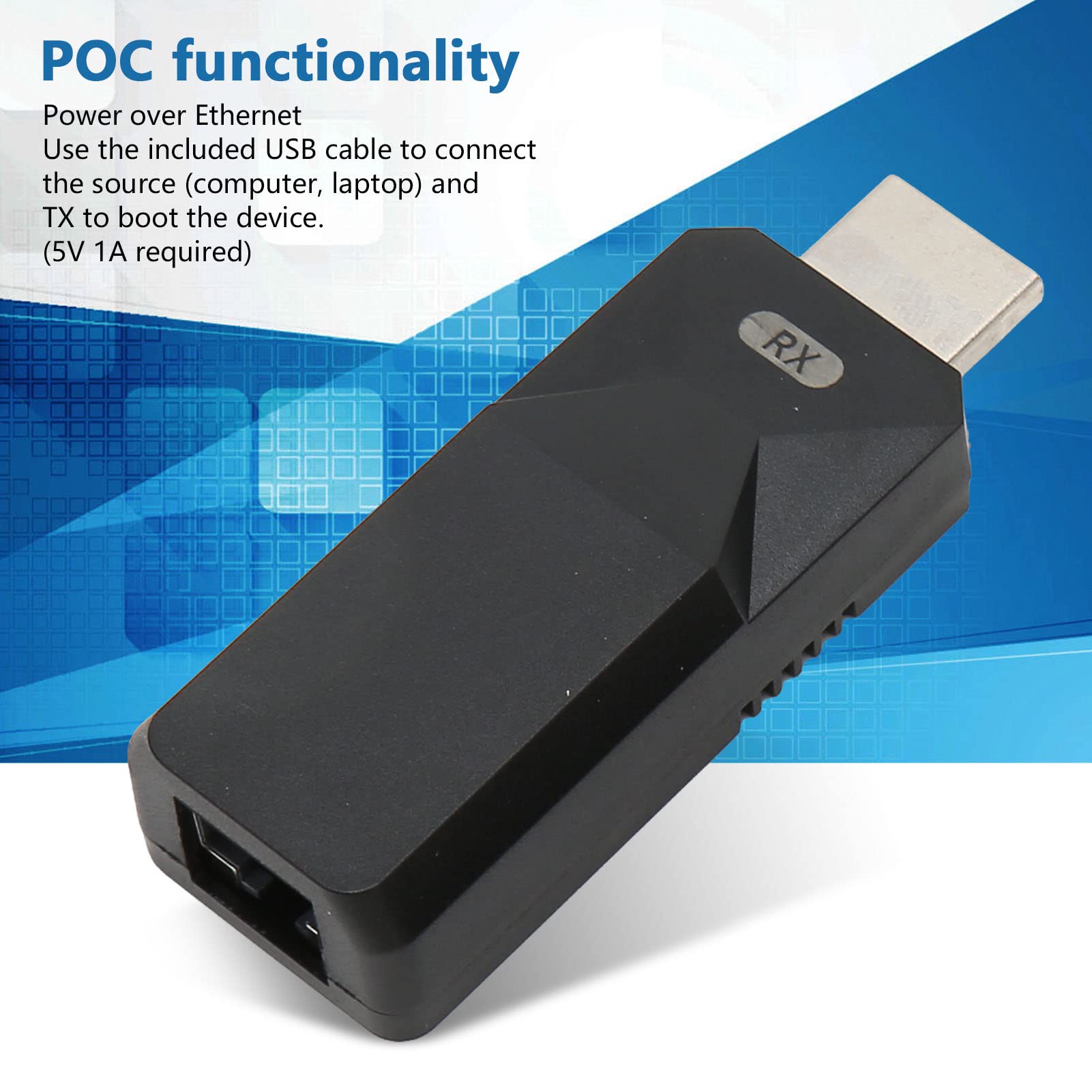 Transmisor y Receptor Inalámbrico HDMI, 1080P 60Hz Kit Extensor Inalámbrico HDMI Adaptador de Extensión de Interfaz Multimedia HD para Computadora de TV