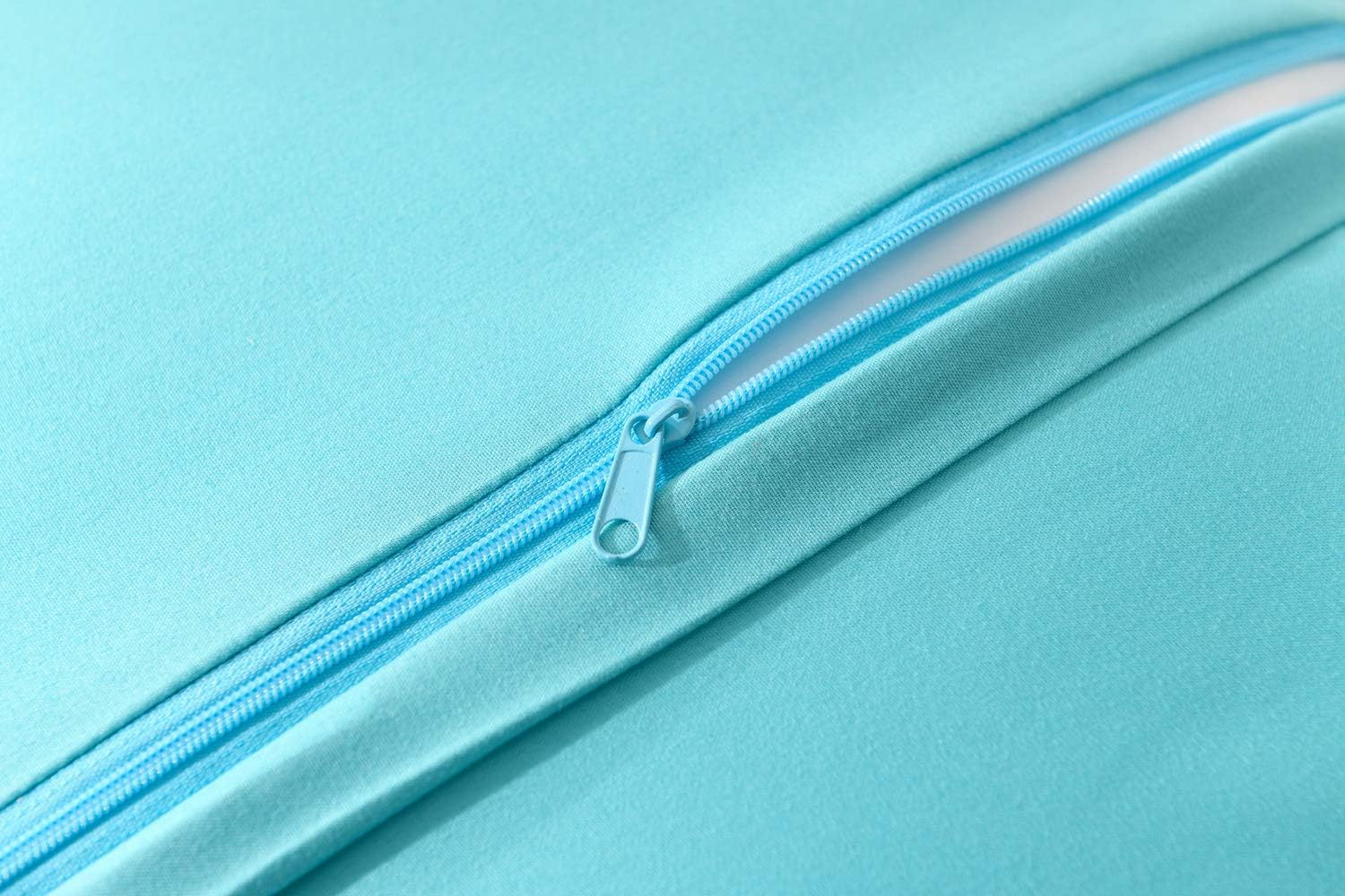 MarCielo 2 Pack Throw Pillow Covers Euro Sham Covers (24"X24", Teal)