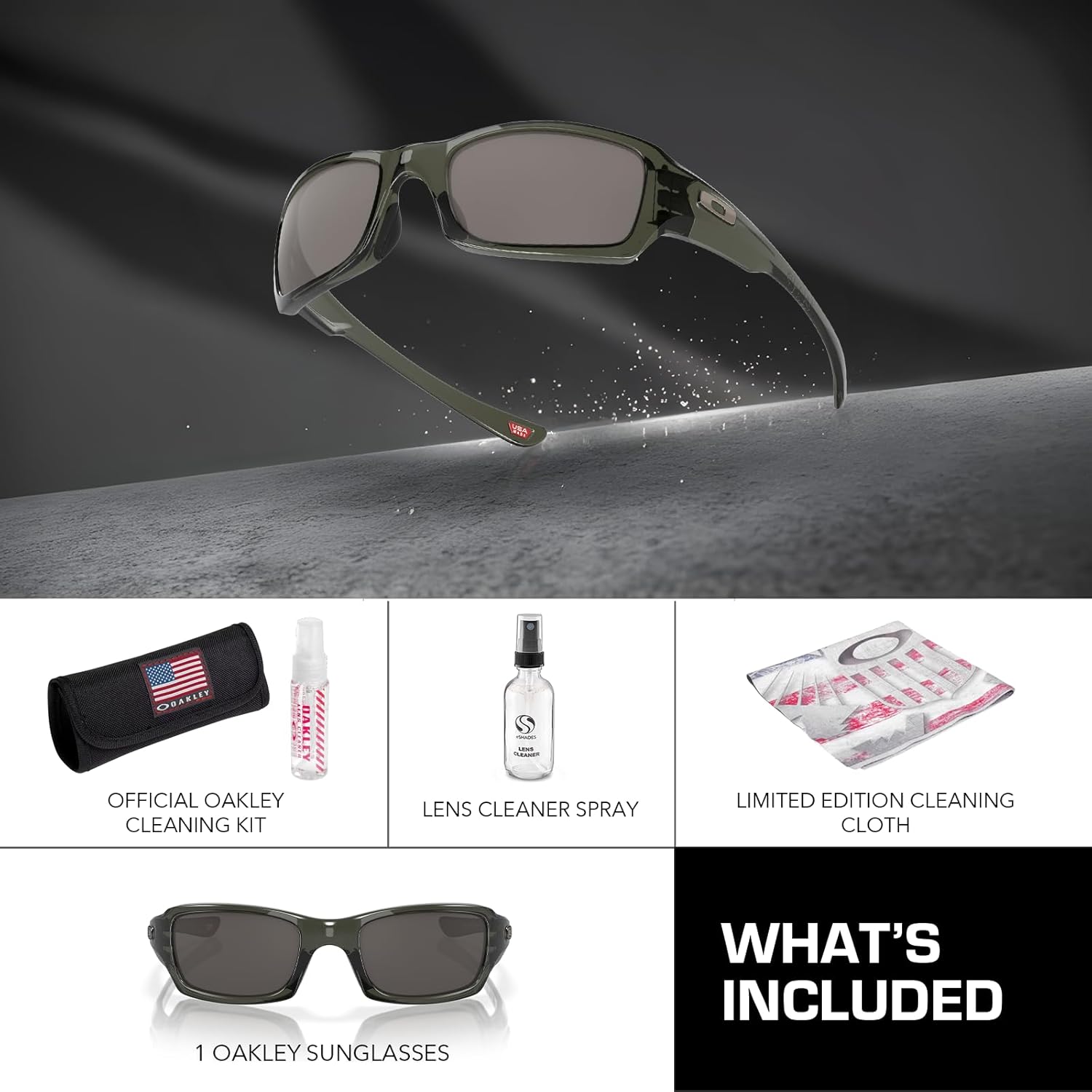OAKLEY Óculos de sol FIVES SQUARED OO9238 formato retangular com kit oficial de óculos, Cinza fumê, 54 mm em promoção! Veja a oferta e mais achadinhos de Óculos de sol Masculinos 3 Hoje é o melhor dia para comprar OAKLEY Óculos de sol FIVES SQUARED OO9238 formato retangular com kit oficial de óculos, Cinza fumê, 54 mm com aquele preço maroto! Promoção! Aproveite a oferta! 3
