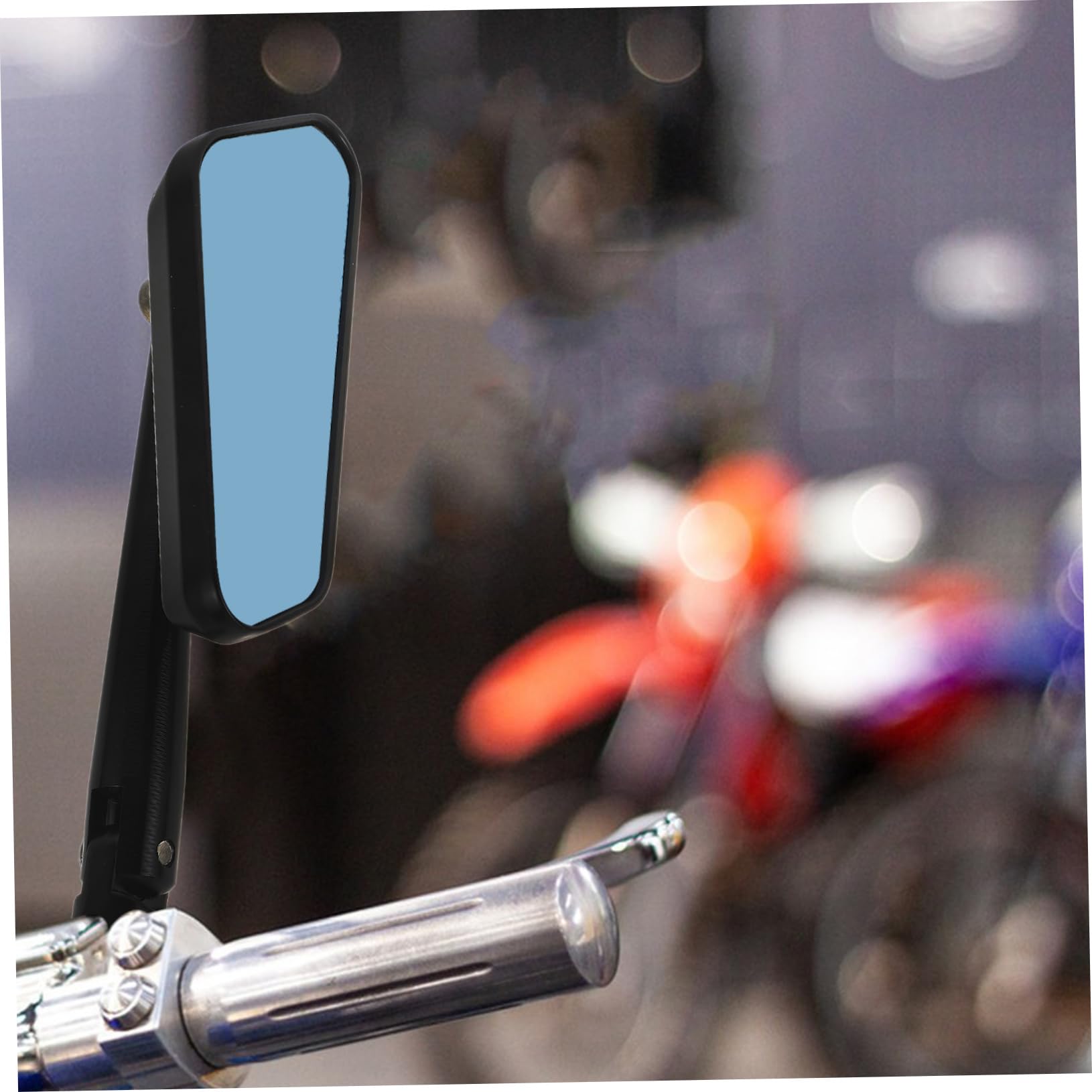 POPETPOP Rétroviseur Moto Convexe pour Guidon Rétroviseur Latéral de Vélo Compatible avec Motos Tout Usage et Scooters