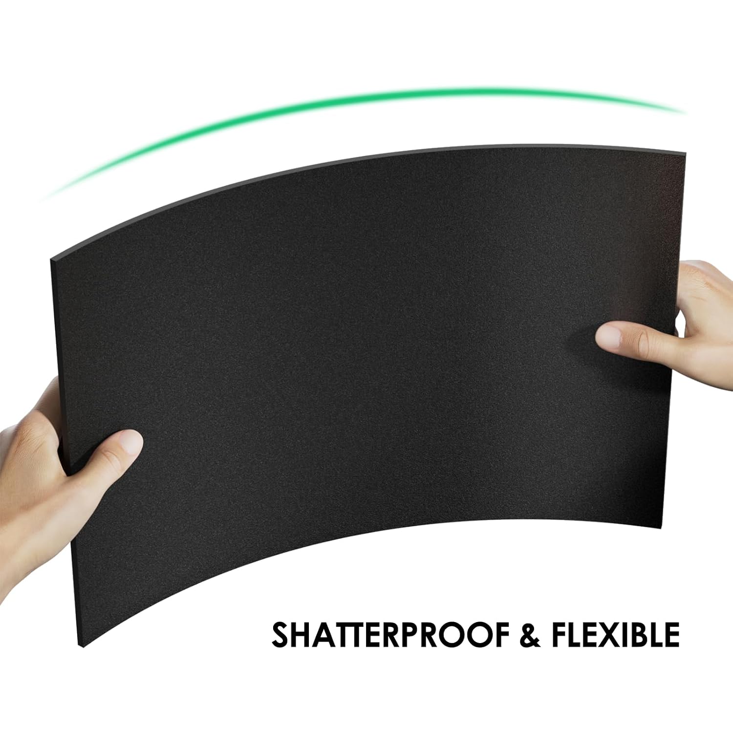 ABS Plastic Sheet 1/8 Inch Thick (3mm) - 12" x 8", Black Waterproof Rigid Thermoplastic Board for Signs, Crafts, DIY Projects (Pack of 1)