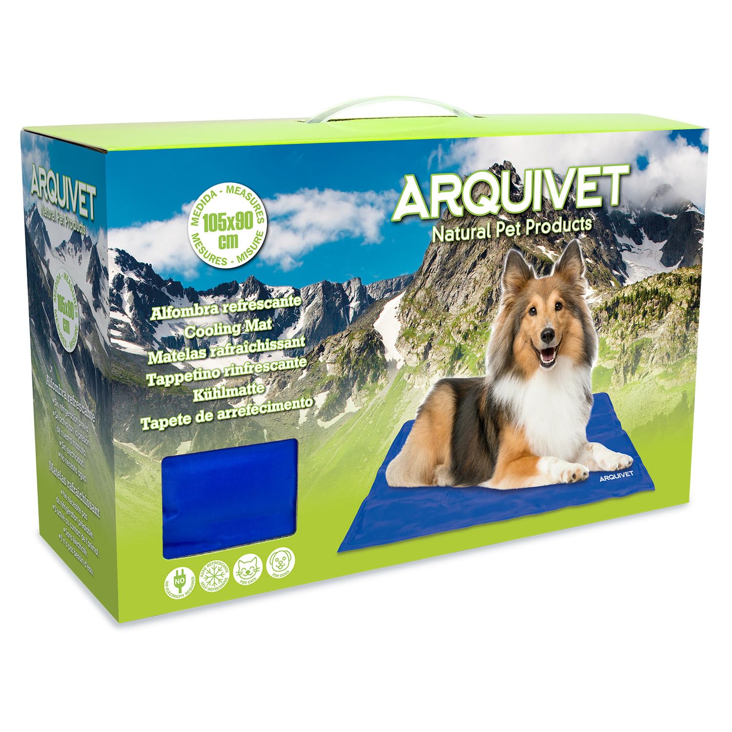 Arquivet - Cooling Mat for Dogs and Cats 90 x 105, Self-cooling Mat, Pet Cooling Mat, Cooling Mat for Pets