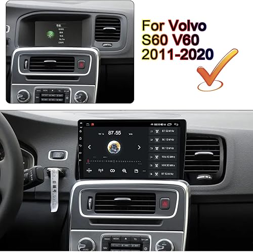 Miniatura 2 de Estéreo de coche Android 11 navegación Autoradio GPS Radio Pantalla táctil para Volvo S60 V60 2011-2020 Reproductor Multimedia Soporte DVR DAB+ OBD2