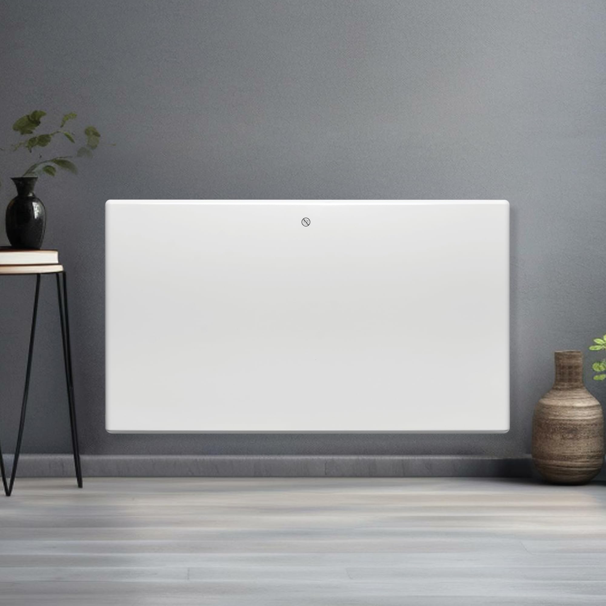 Futura 1500W White Electric Radiator Heaters for Home, Bathroom Safe Electric Heater Setback Timer Lot 20 & Advanced Thermostat Control Wall Mounted or Floor Standing Low Energy Panel Heater
