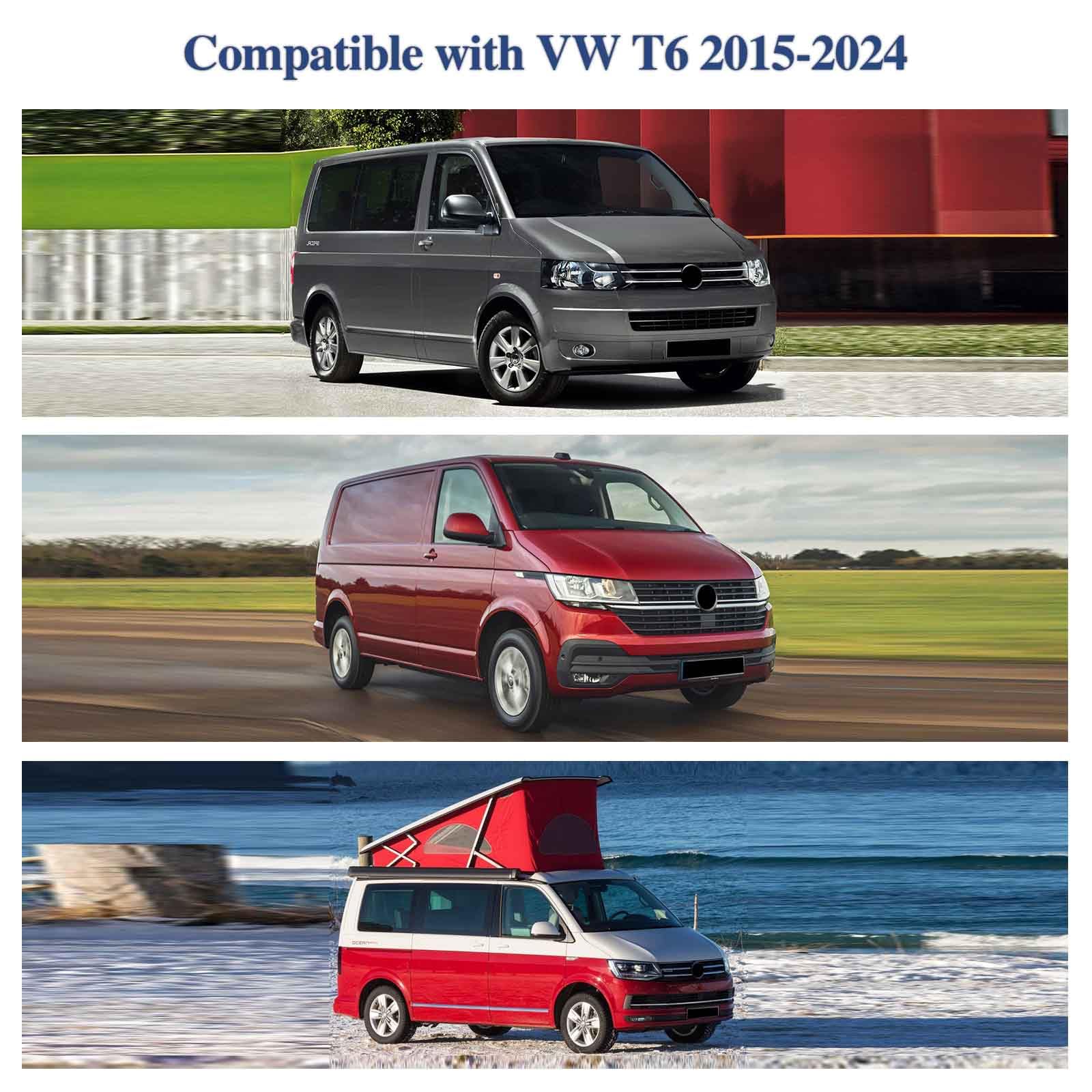 Scheibenabdeckung kompatibel mit VW T6/T6.1 Transporter Multivan California 4-Jahreszeiten Sonnenschutz Frostschutz Hitzeschutz UV Inkl. Tasche