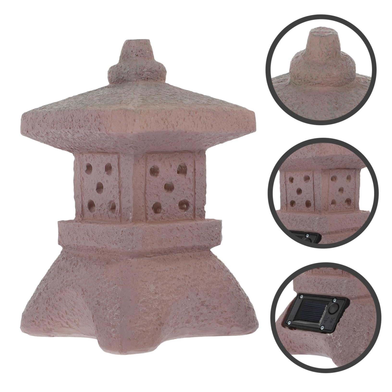 Lanterna Solare da Esterno in Resina, Ornamento Cortile