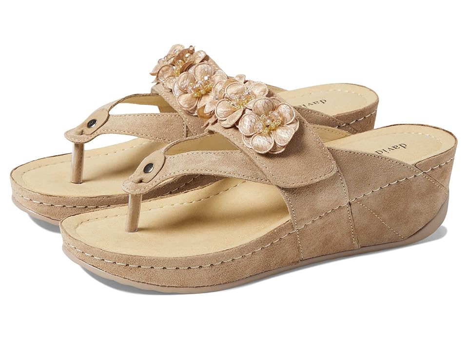 David Tate Garden (Sand Suede) Women's Shoes INTERNATIONAL SHIPPING
