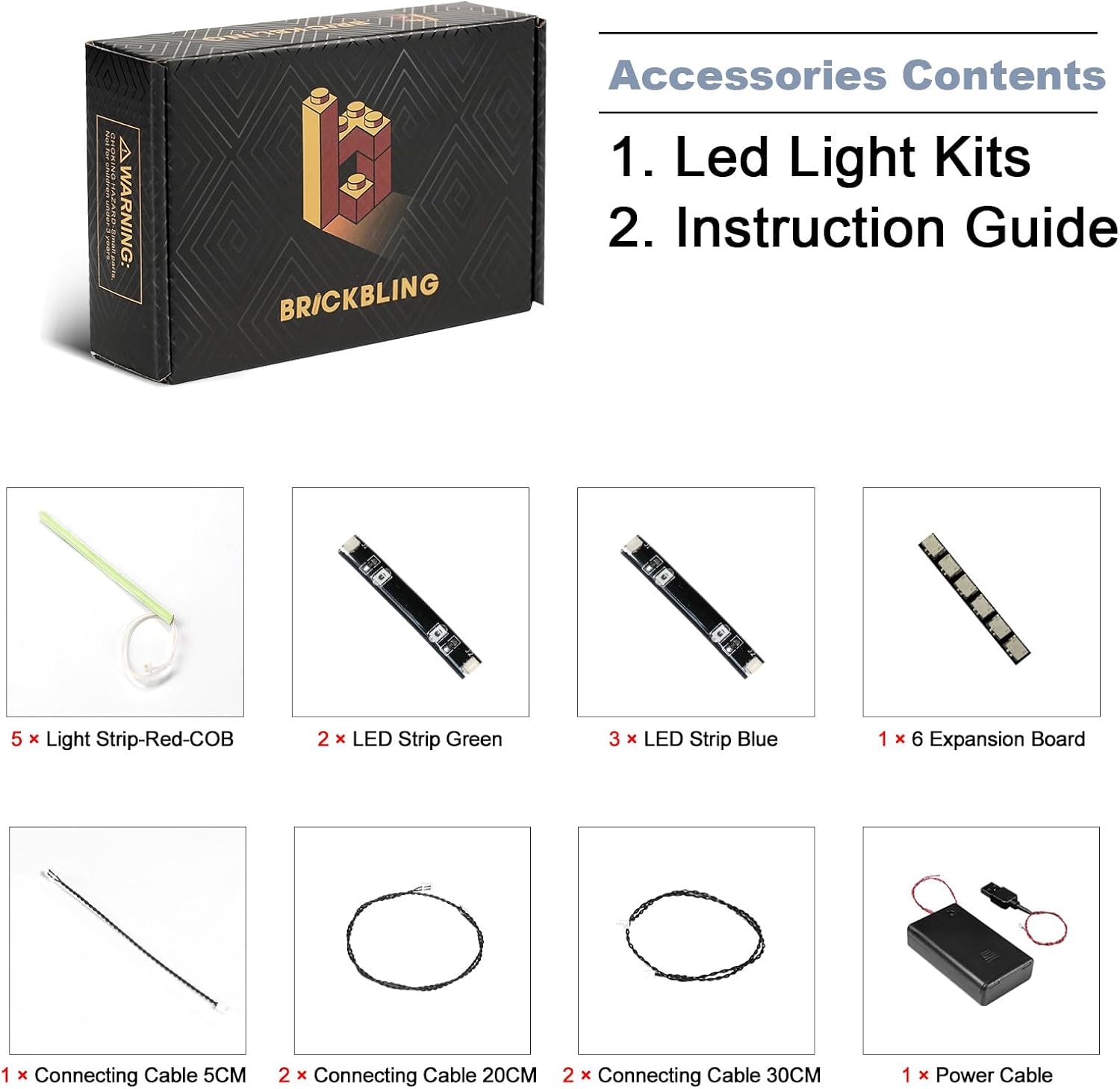 BrickBling LED Light Compatible with Lego Art Love Sculpture, Creative Lighting Kit Compatible with Lego 31214 - Gift Ideas for Valentine's Day - No Model