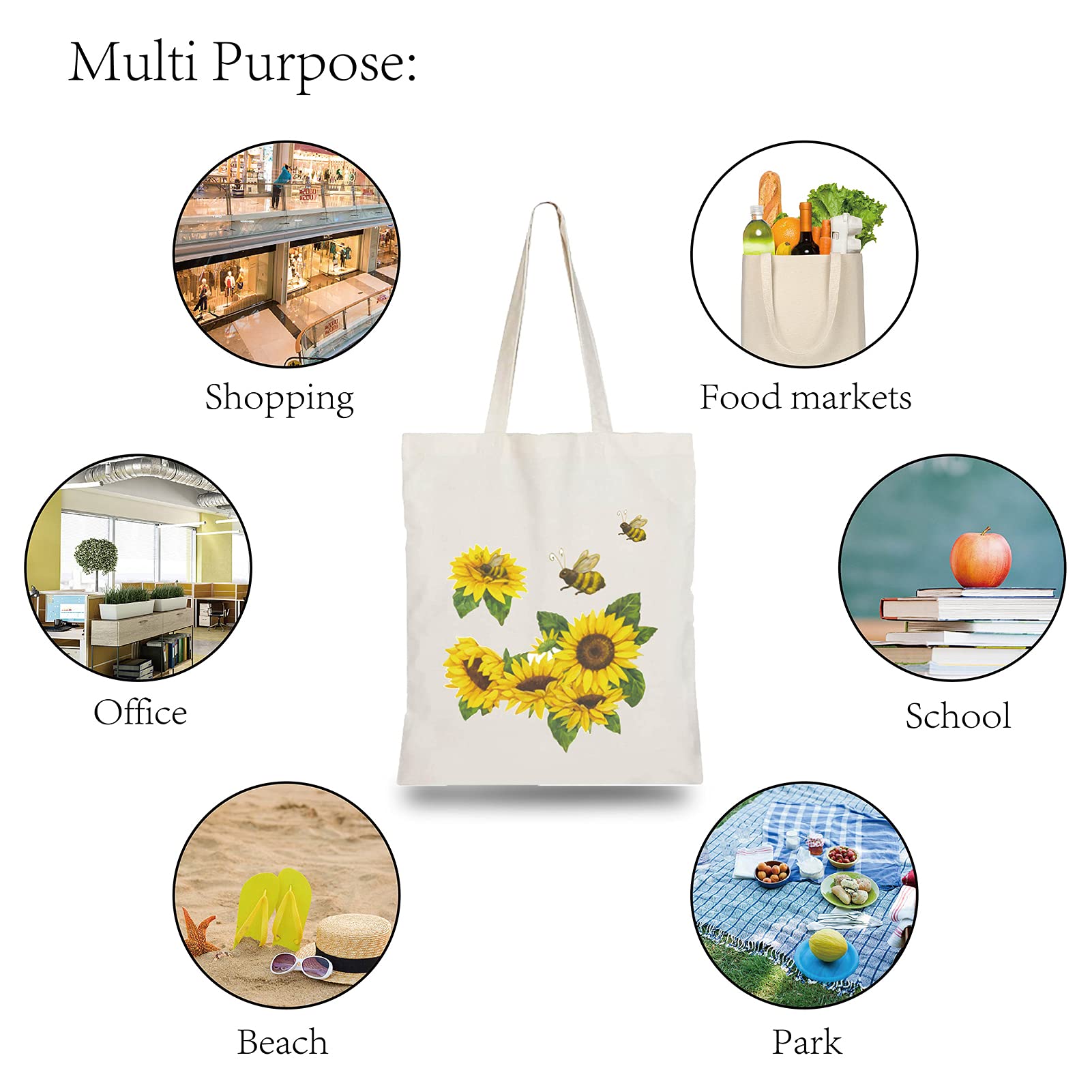 Borsa in tela di cotone Creative Purposes - Ecologica, riutilizzabile, regalo per gli amanti dell'arte, spiaggia, generi alimentari, artigianato - Italia Borsa in tela di cotone Creative Purposes - Ecologica, riutilizzabile, regalo per gli amanti dell'arte, spiaggia, generi alimentari, artigianato - Italia