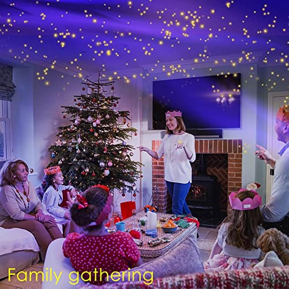 Luci da Giardino, Proiettore di Natale a Stella, Luce a lucciola Mobile a LED con Telecomando Impermeabile IP65 Giardino Esterno, Festival, Festa, Halloween, Luci Natalizie