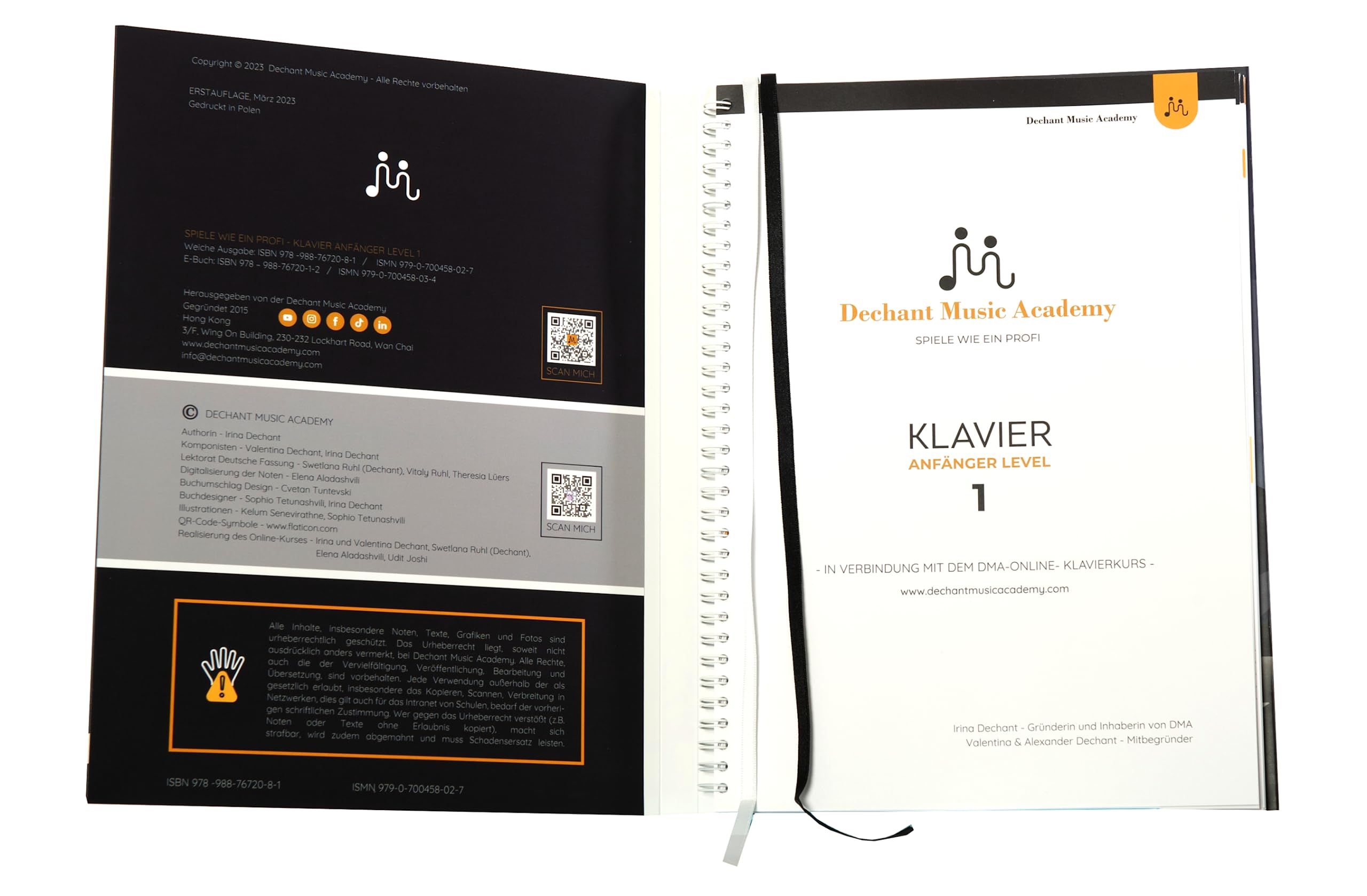 Spiele wie ein Profi - Klavier Anfänger Level 1 | mit 68 QR - Codes Video und Audio | Online - Klavierkurs