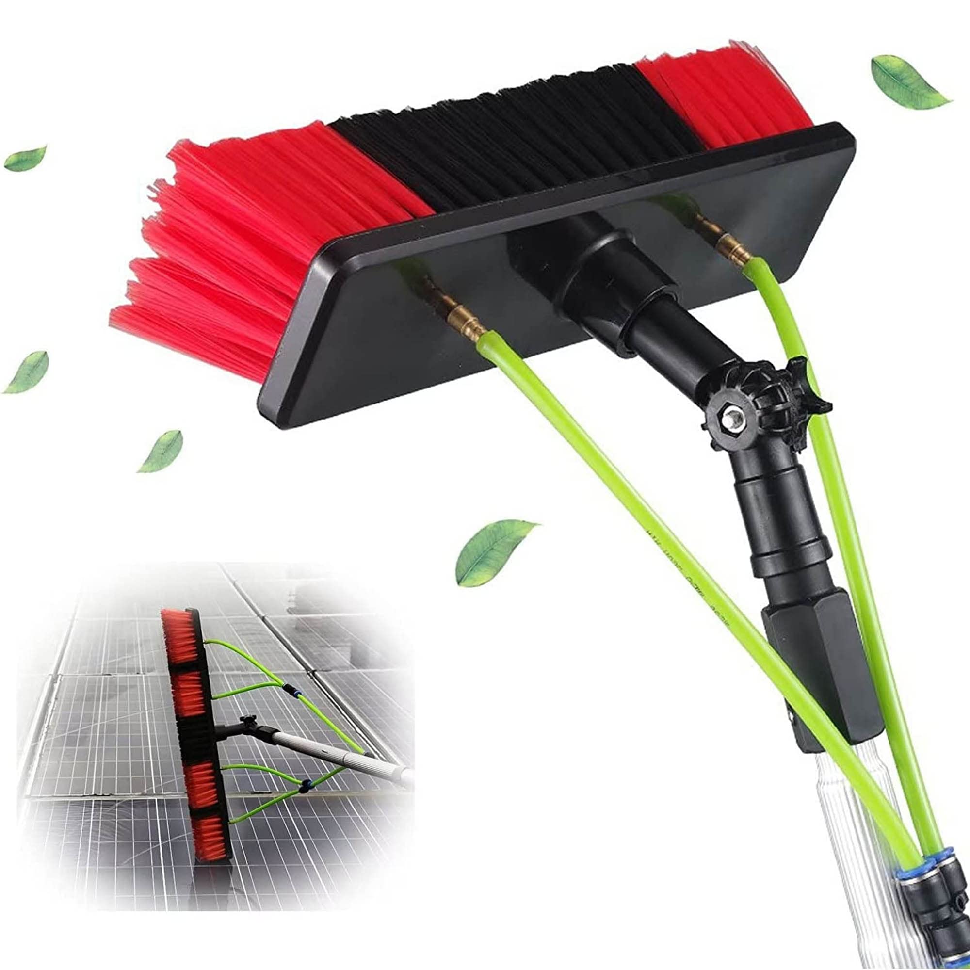 GYEQXKT Solar Panel Window Cleaning Kit, Outdoor Glass Cleaner Brush, Veranda & Roof Cleaning Tool, Streak-Free Window Wash, Efficient Solar Panel Maintenance