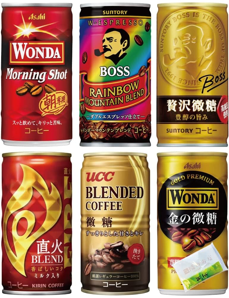 Amazon.co.jp: 缶コーヒー 微糖 人気アソート 6種 各5本