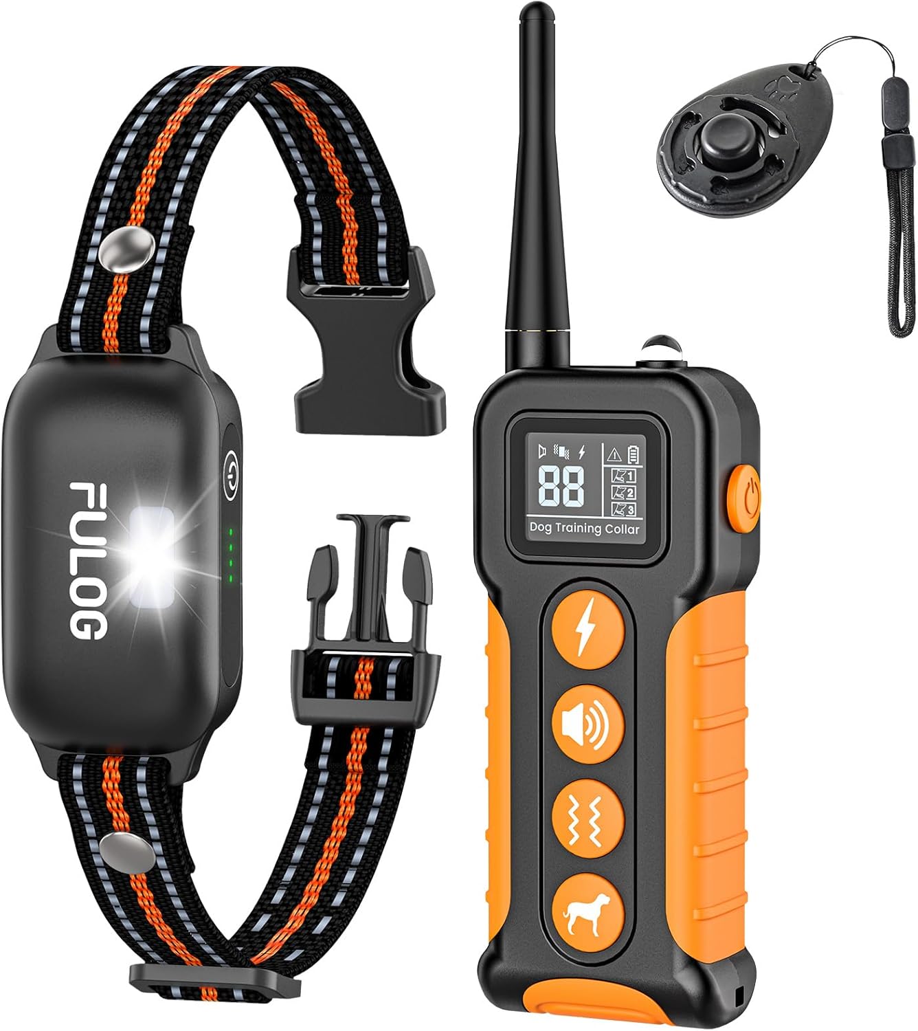 Dog Shock Collar with Remote and Led, 3300FT Dog Training Collar for 8-130Lbs Small Medium Large Dogs, IPX7 Waterproof Electric Collar with Beep, Vibration & Safe Shock, E-Collar for Dogs Training Dog Shock Collar with Remote and Led, 3300FT Dog Training Collar for 8-130Lbs Small Medium Large Dogs, IPX7 Waterproof Electric Collar with Beep, Vibration & Safe Shock, E-Collar for Dogs Training