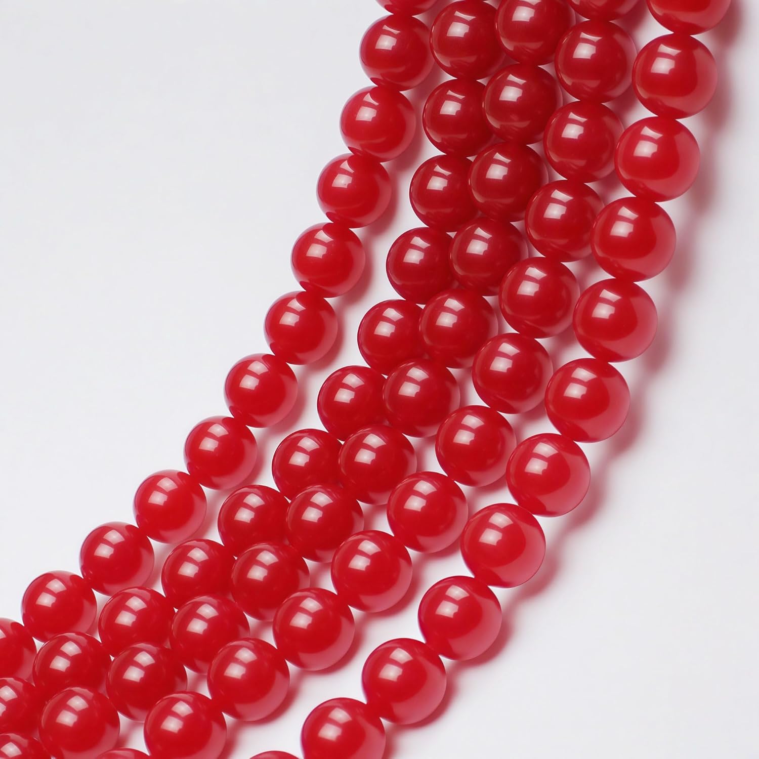 MJDCB Natural Red Jade Round Loose Beads for Jewelry Making DIY Bracelet Necklace (12mm) - Image 7