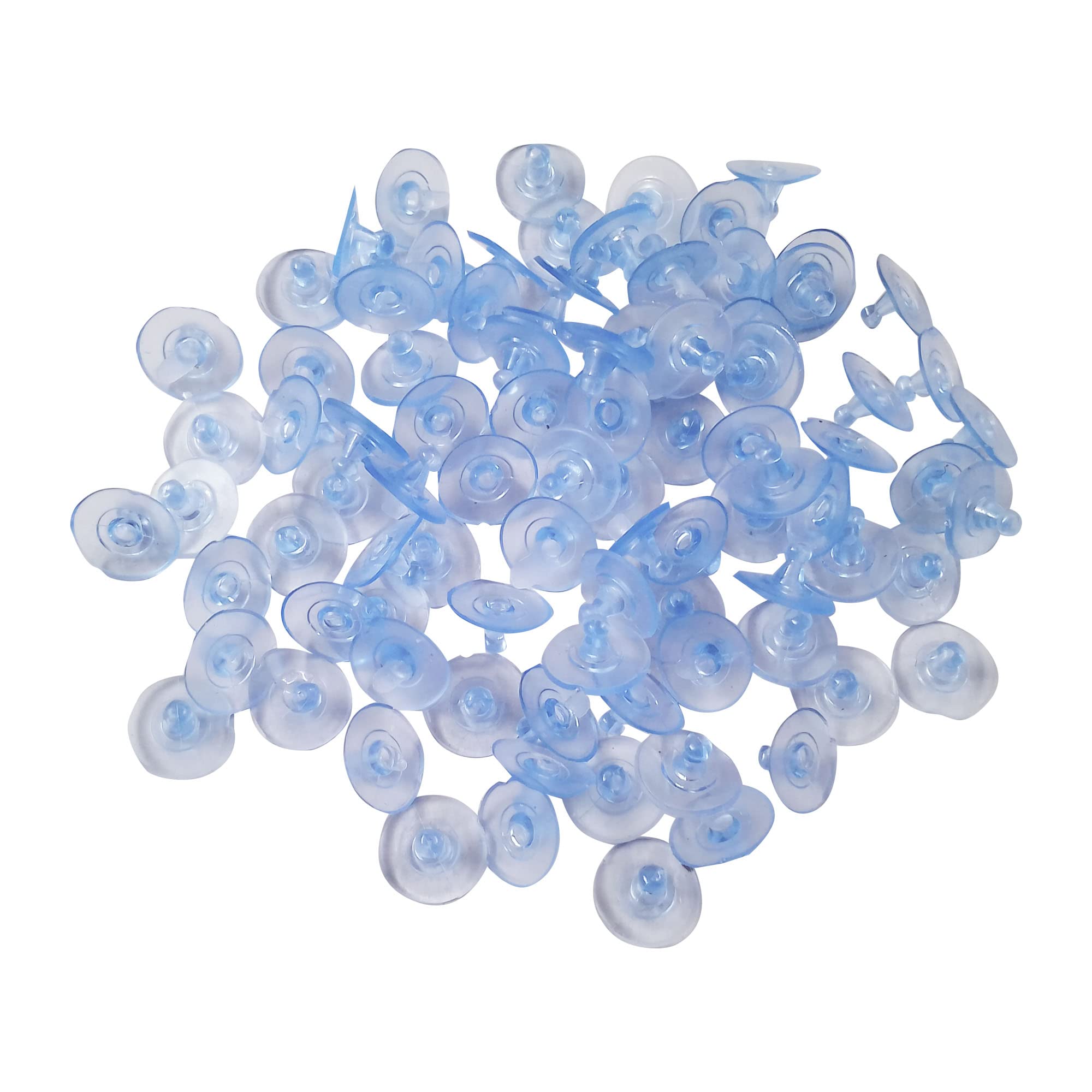 PRODUCTMINE® Flat Clear Silicon Ear Back Stoppers Push Buttons Findings Stud Earring Plugs Stoppers for Earrings 11 MM- 200 Pieces (B0BW98439M) Amazon Price History, Amazon Price Tracker