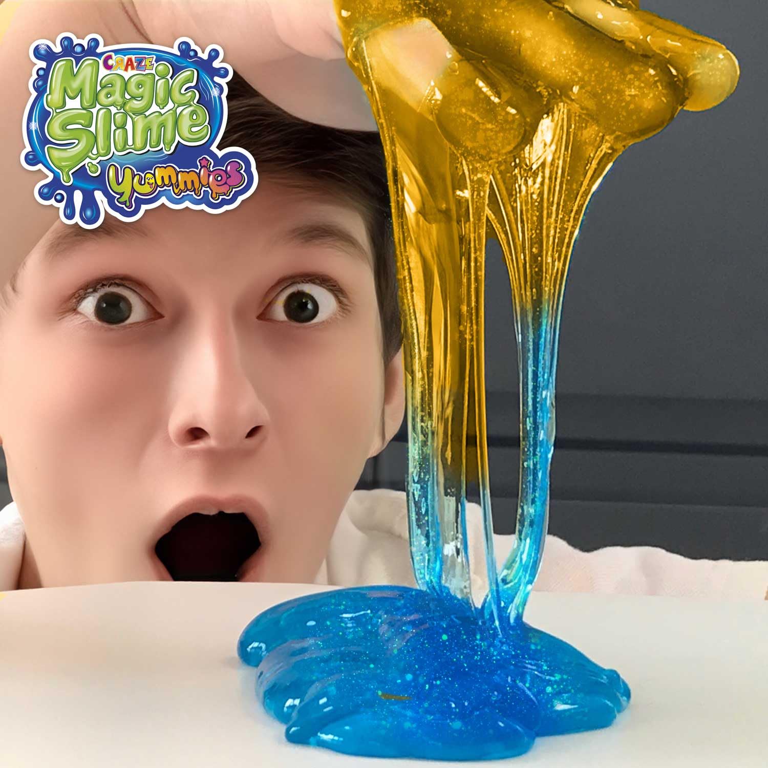 Craze Magic Slime YUMMIES | Melma per bambini in colori al neon con diversi caratteri di aspirazione, set sottile in barattolo da 85 ml, melma colorata per bambini senza lasciare residui