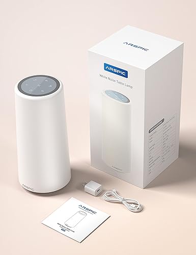 Miniatura 9 de Arspic White Noise Machine, 24 Soothing Sound Machine with Night Light, Touch Control, Timer, Noise Machine for Sleeping Baby Adults Kids