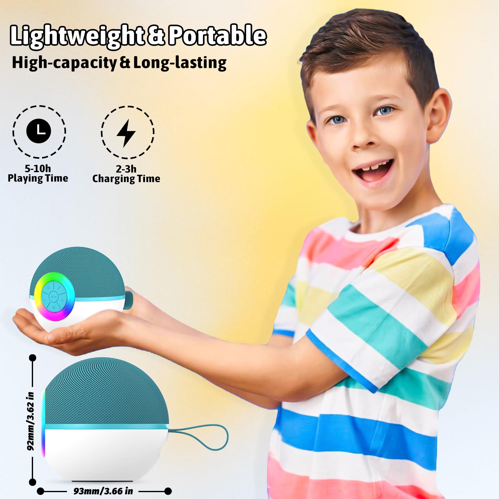 Microfono Karaoke per Bambini, Giocattolo con Cassa Bluetooth Portatile and Microfono, Luci LED e 6 Effetti di Cambio Voce, Regalo per Bambine e Ragazzi 4-12 Anni (Green-1 Mic)