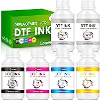 Vista 1 de Tinta DTF Prémium 3000ML - Tinta de transferencia DTF para película PET, Tinta DTF recargable para Epson ET-8550, L1800, L800, XP15000, R2400, P400
